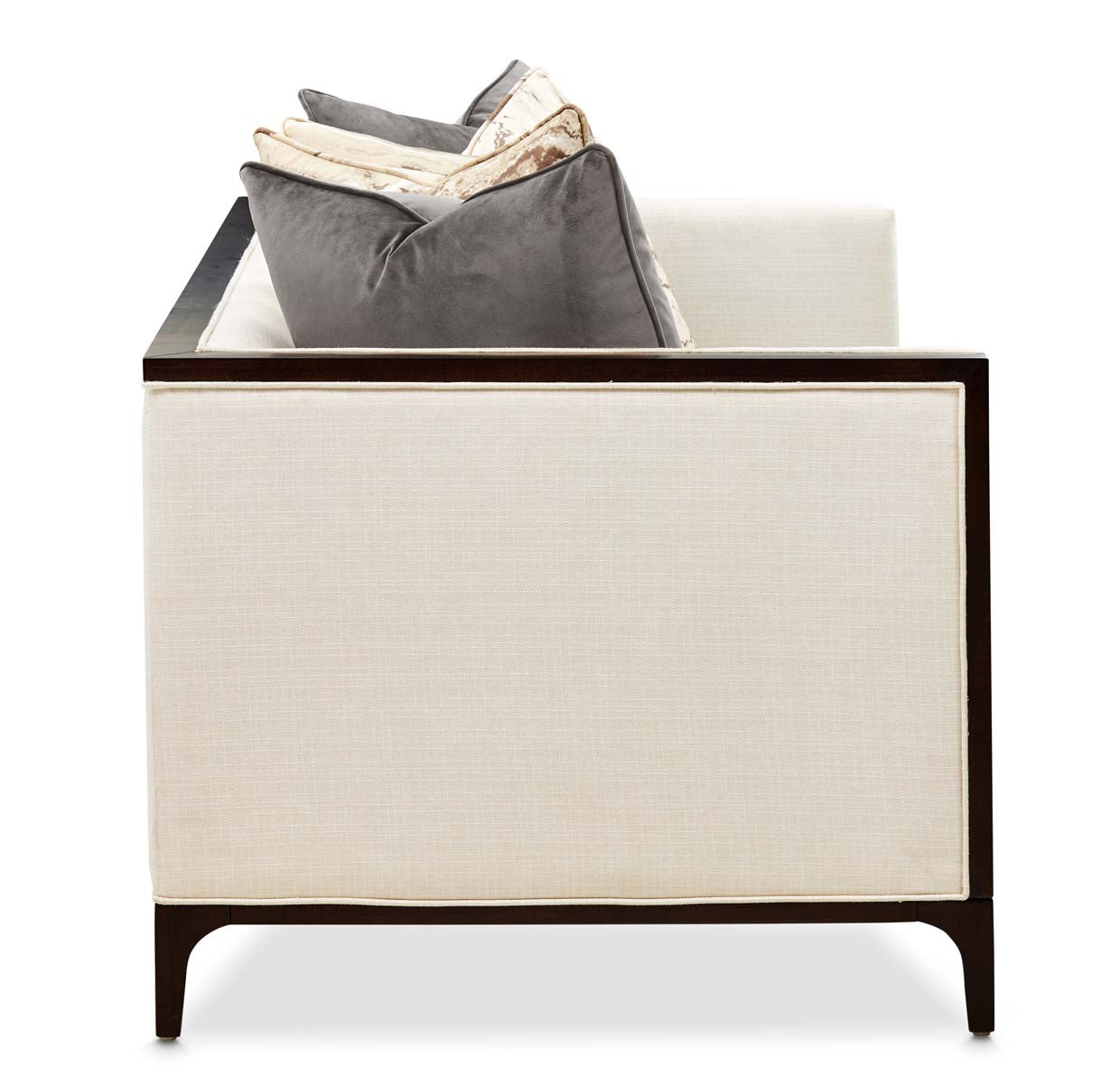 Belmont Place Espresso/Cream Loveseat - Ornate Home