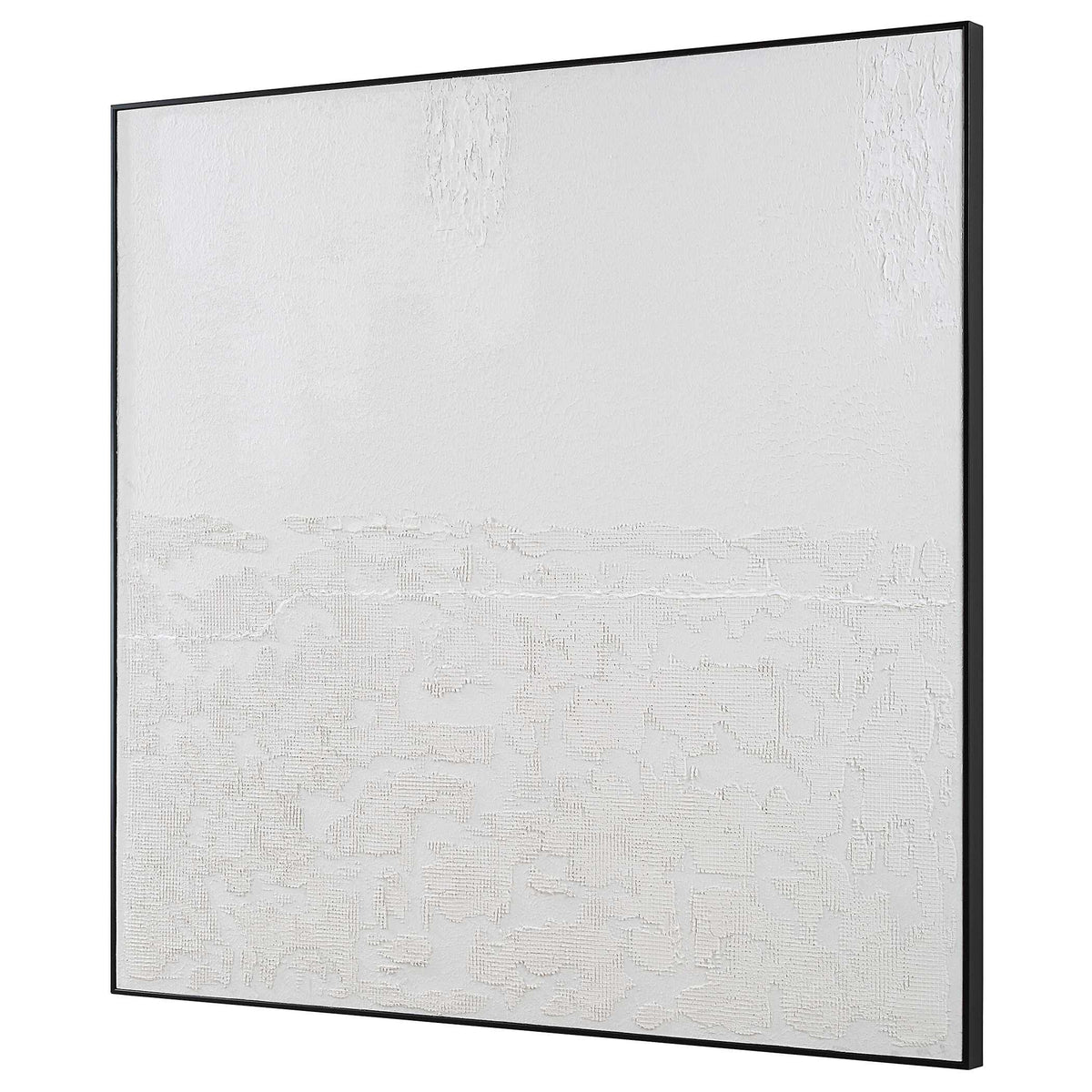 Below The Surface White Abstract Art - Ornate Home