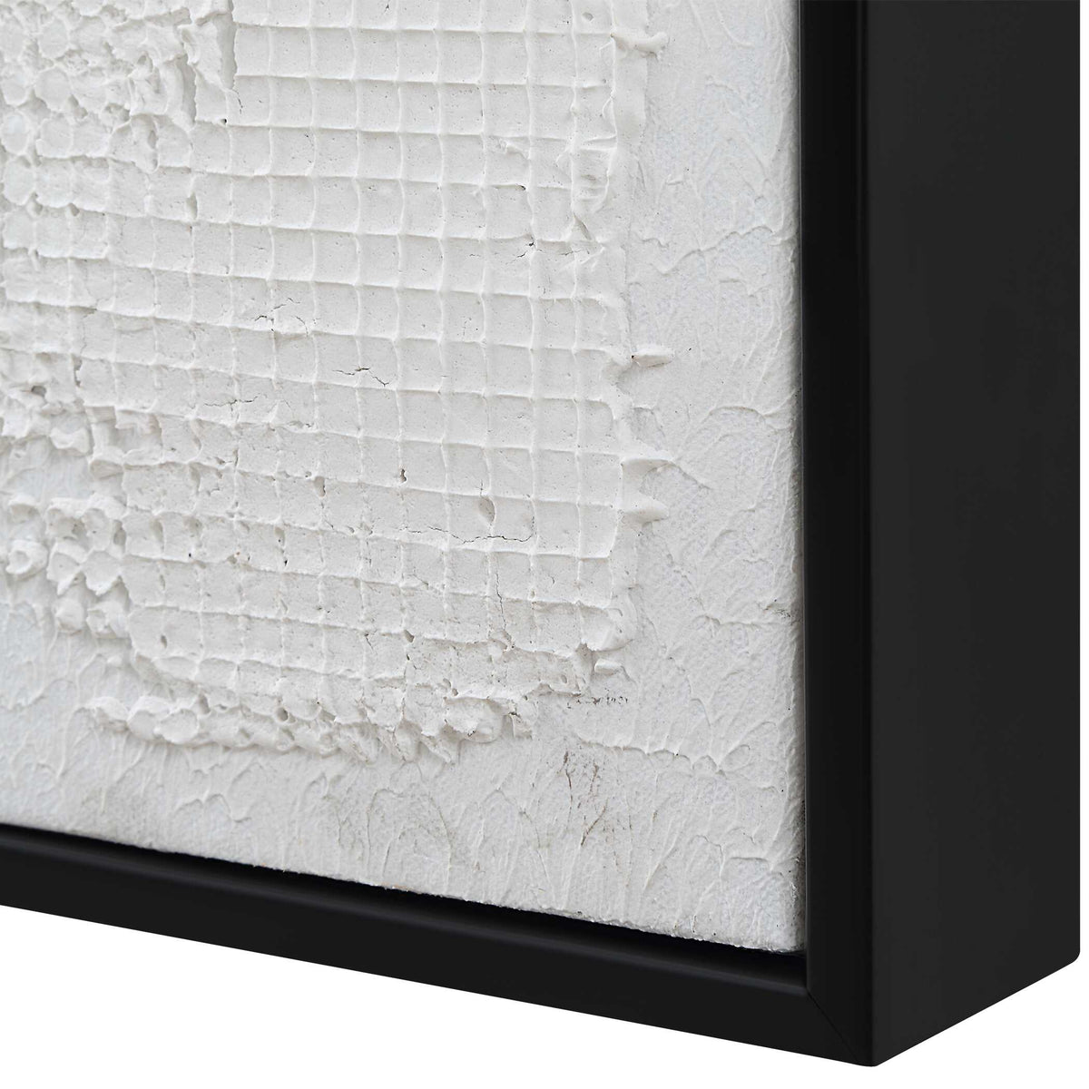 Below The Surface White Abstract Art - Ornate Home