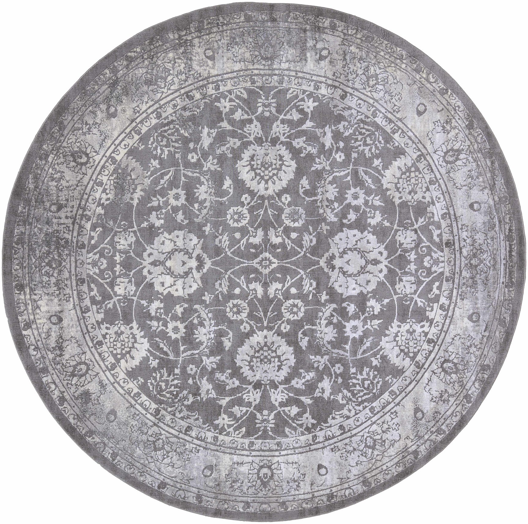 Benavides Gray Updated Traditional Tibetan Rug - Ornate Home