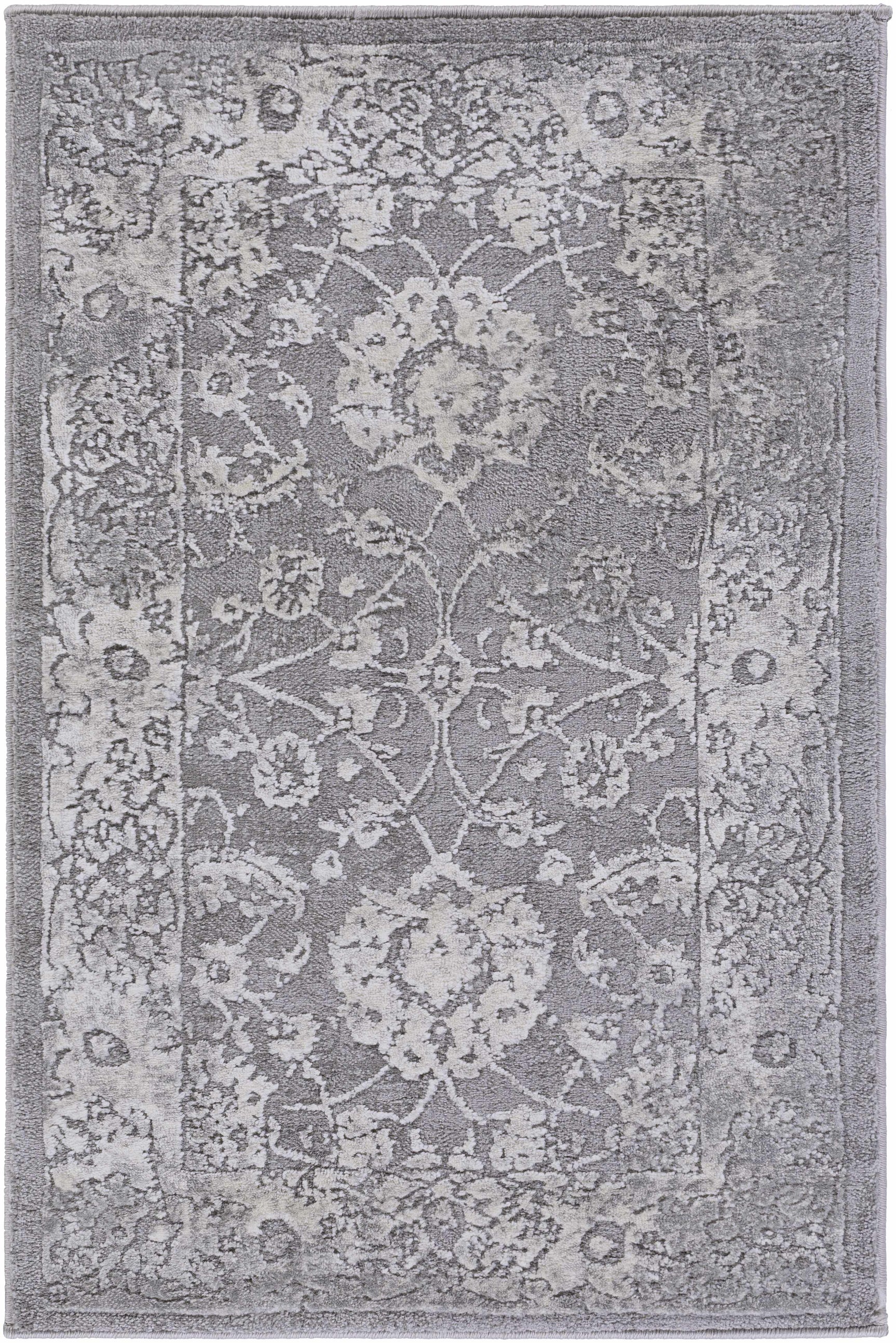 Benavides Gray Updated Traditional Tibetan Rug - Ornate Home