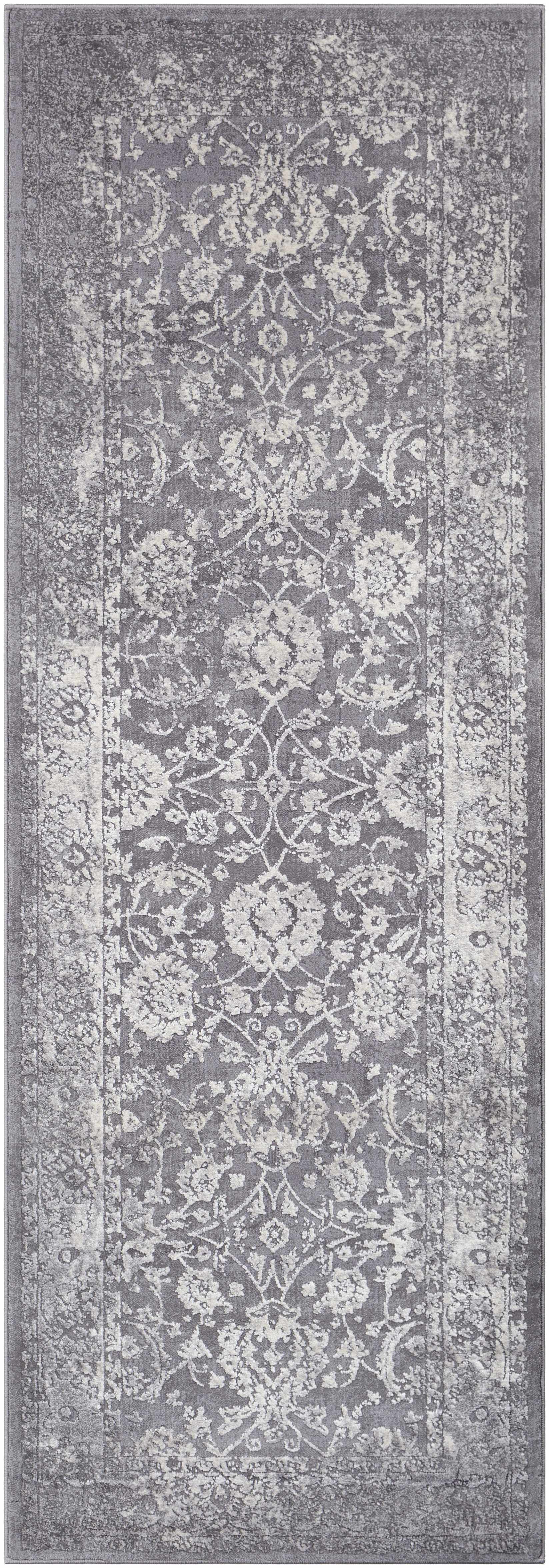 Benavides Gray Updated Traditional Tibetan Rug - Ornate Home
