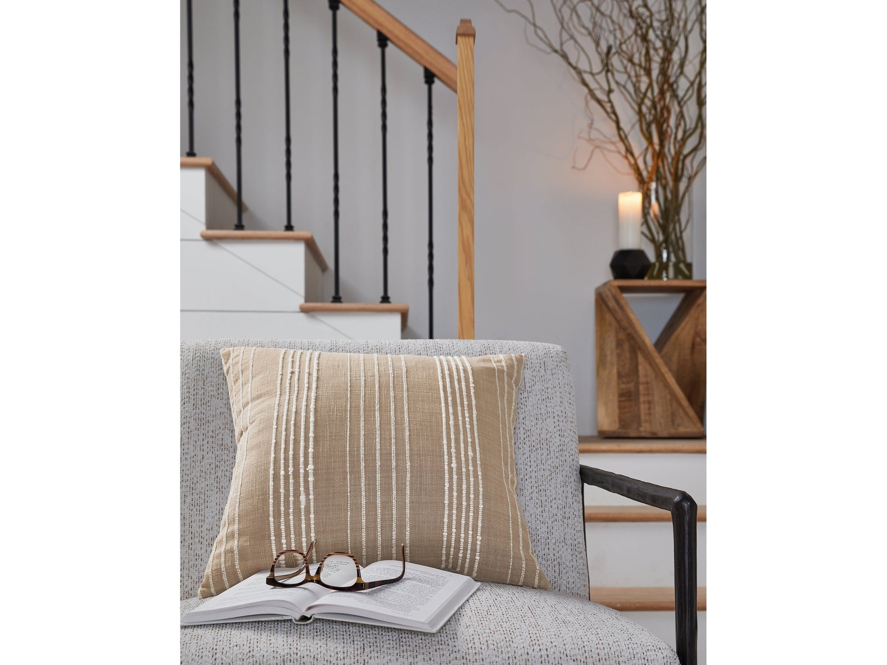 Benbert Tan/White Pillow - Ornate Home