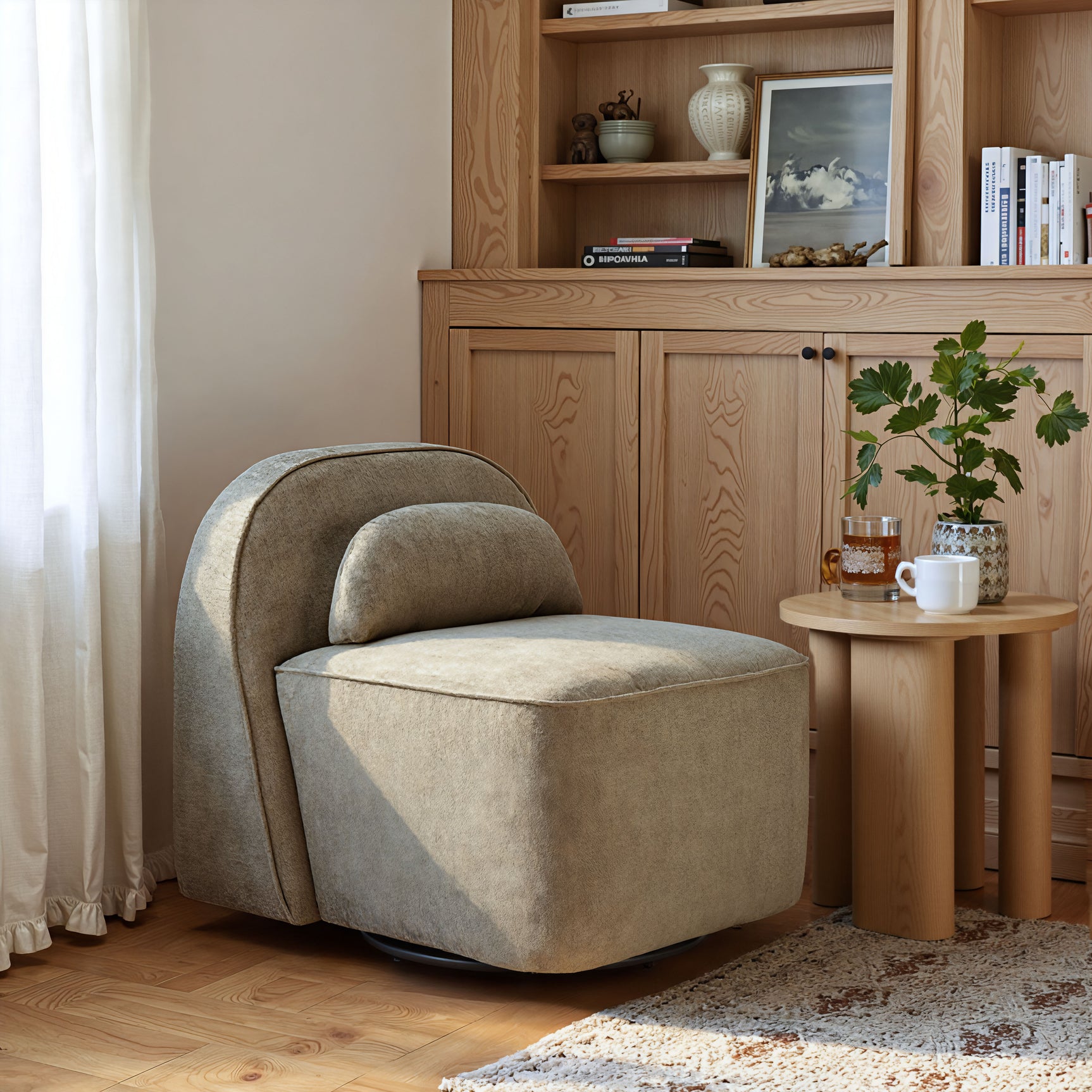 Benen Natural Side Table - Ornate Home