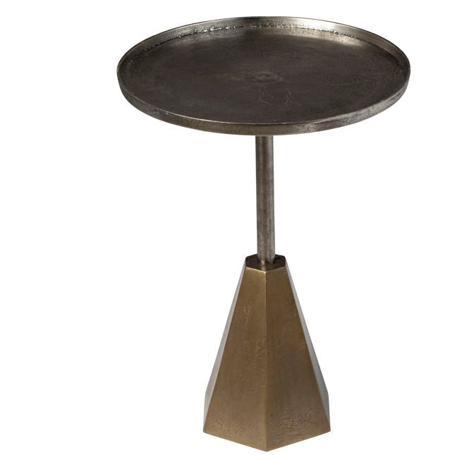 Benford Antique Brass Side Table - Ornate Home