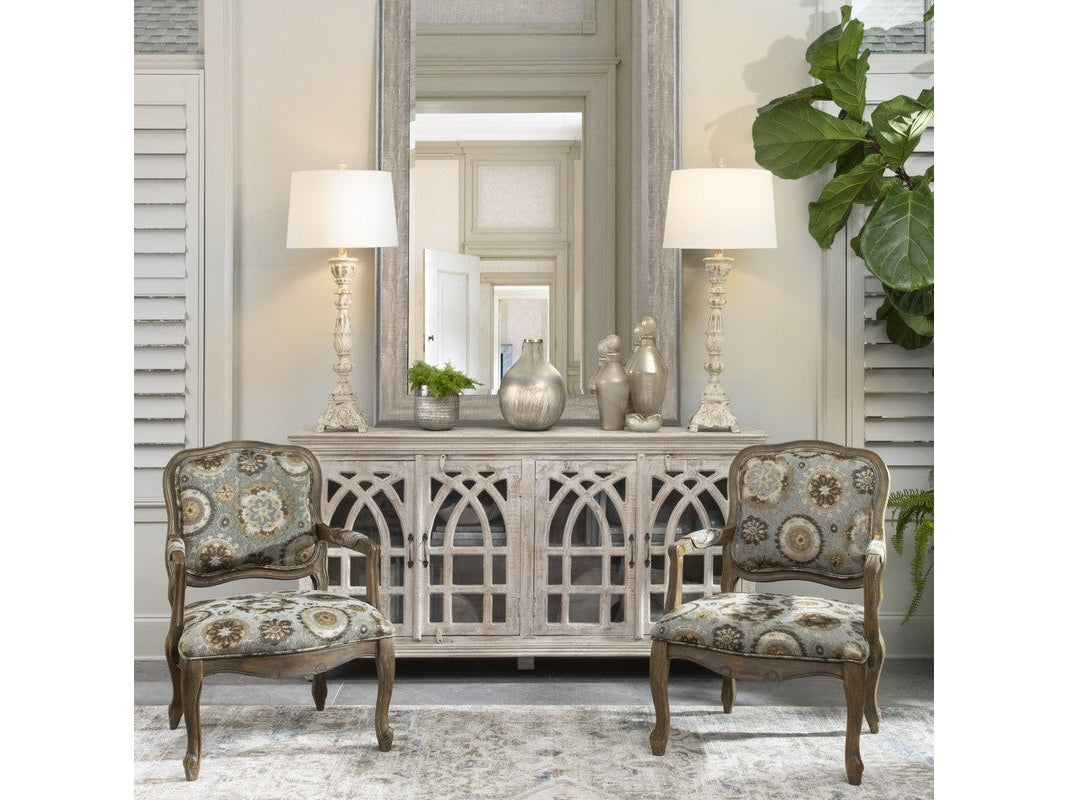 Bengal Manor White Cathedral Sideboard - Ornate Home