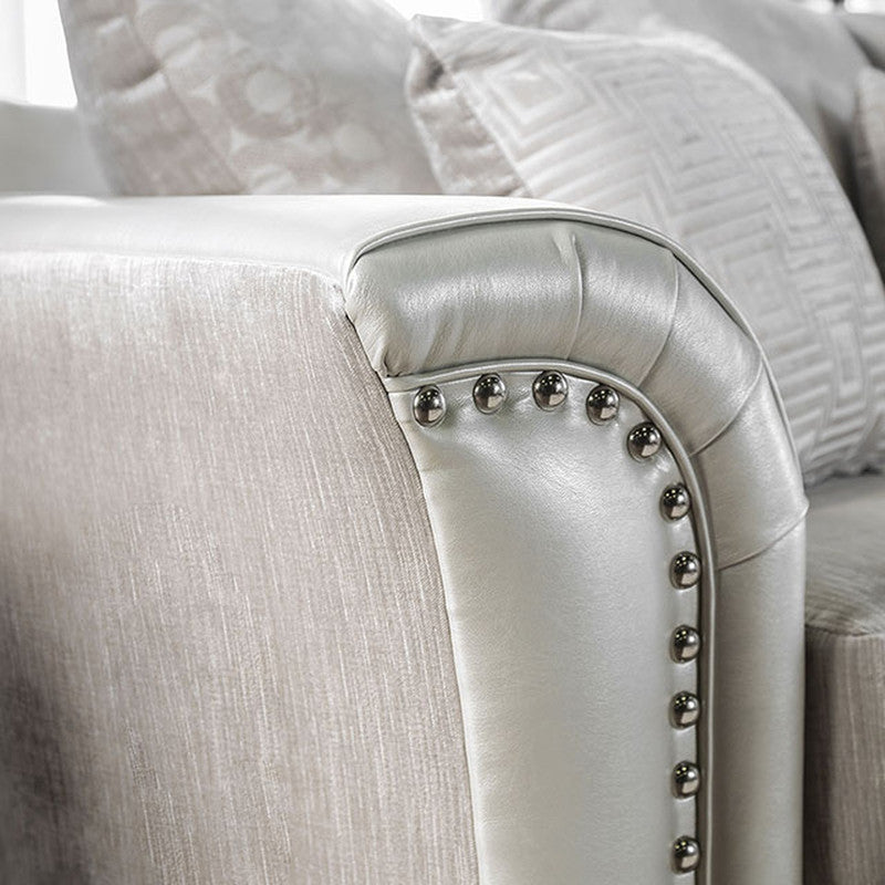 Benigno Pearl Loveseat - Ornate Home