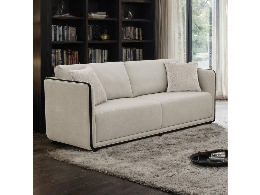 Benilde Taupe Sofa - Ornate Home