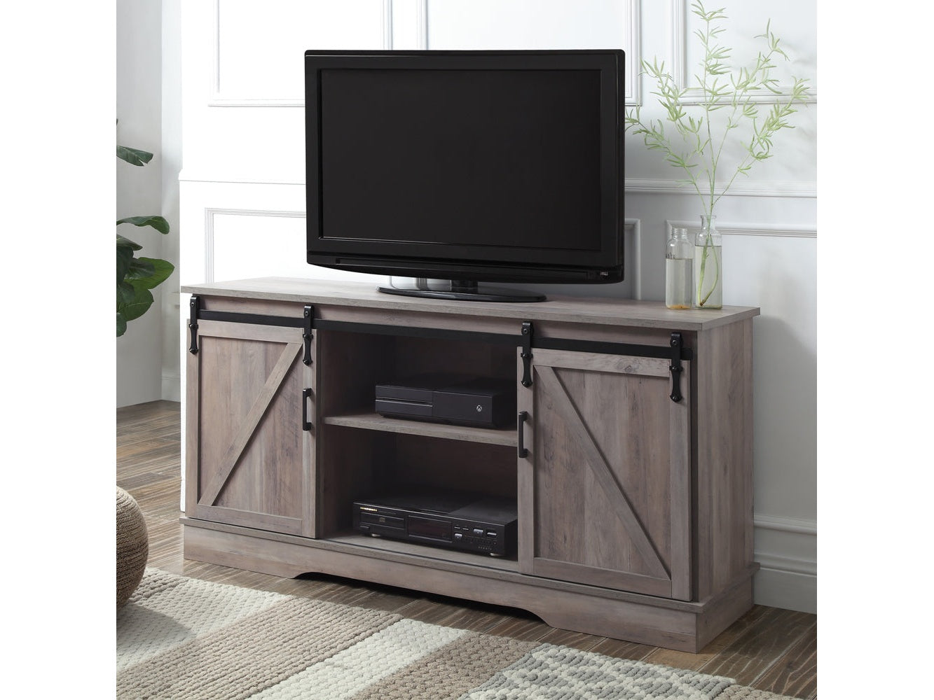 Bennet Gray TV Stand - Ornate Home