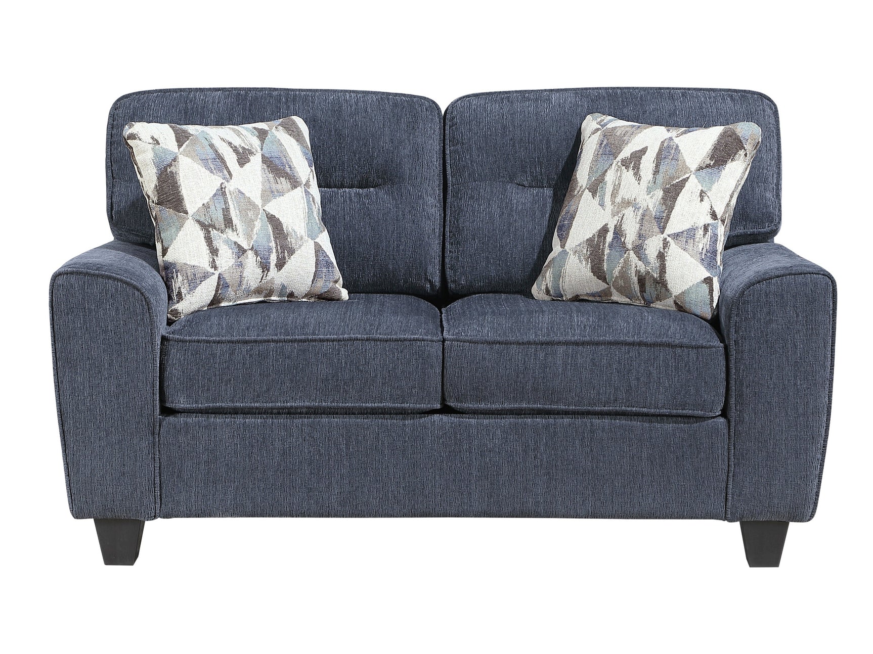Bennett Blue Loveseat - Ornate Home