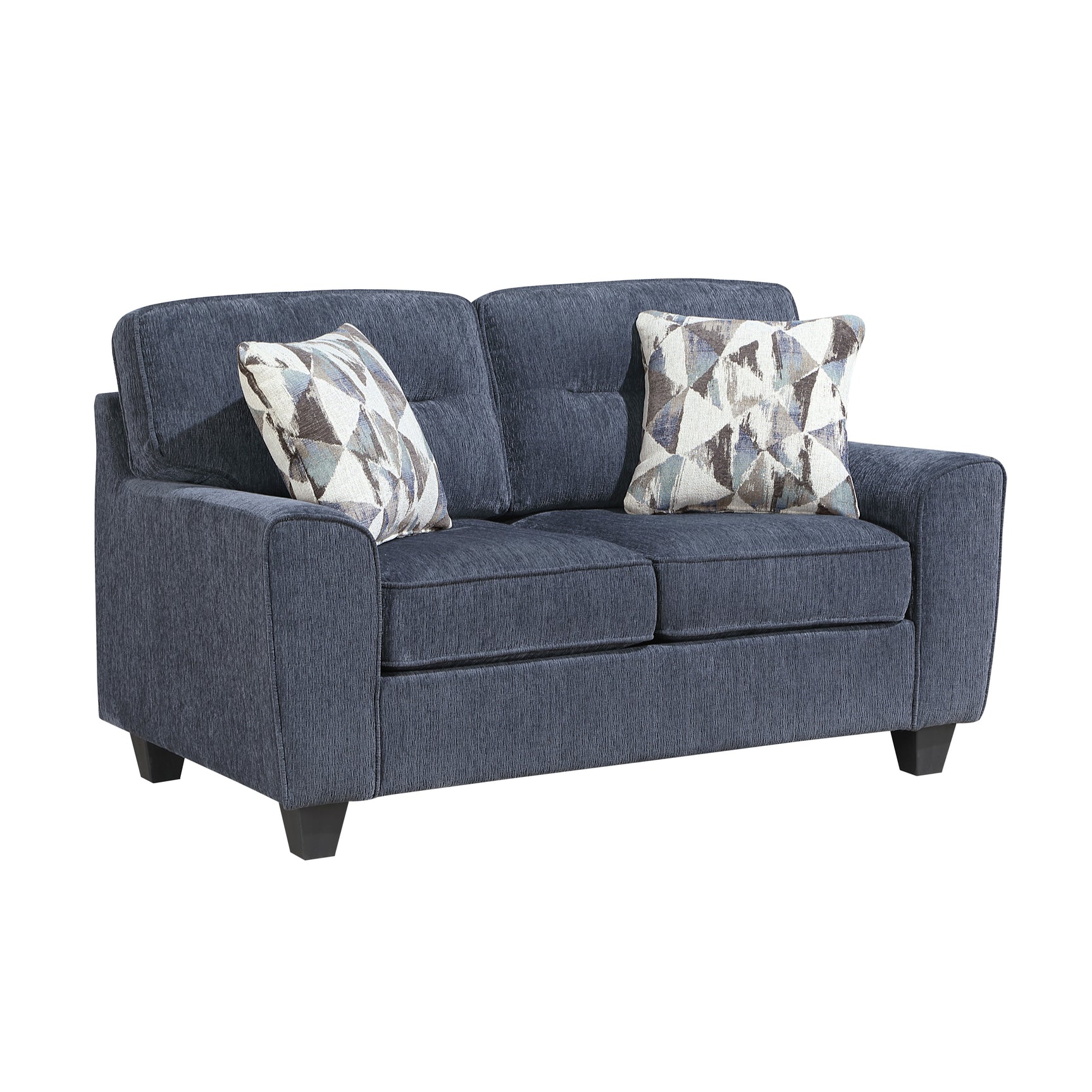 Bennett Blue Loveseat - Ornate Home