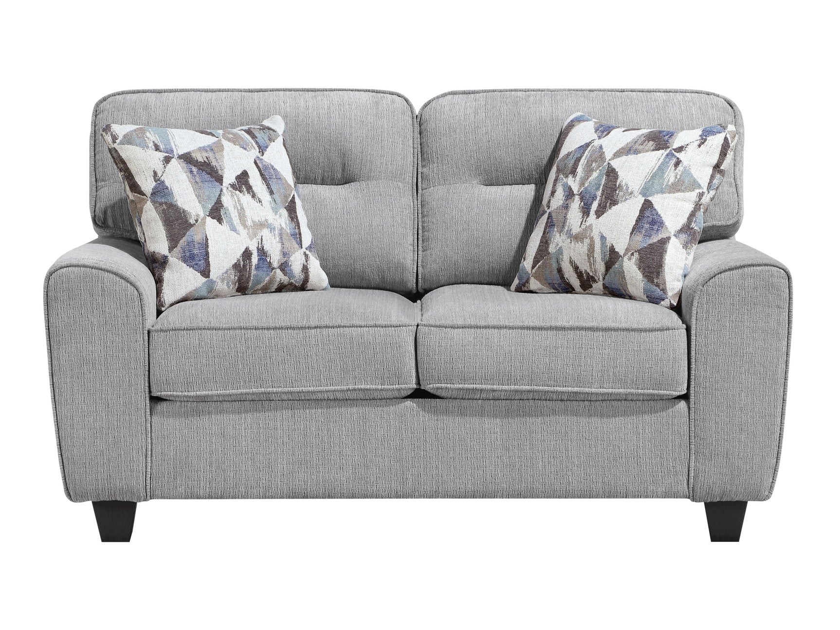 Bennett Gray Loveseat - Ornate Home