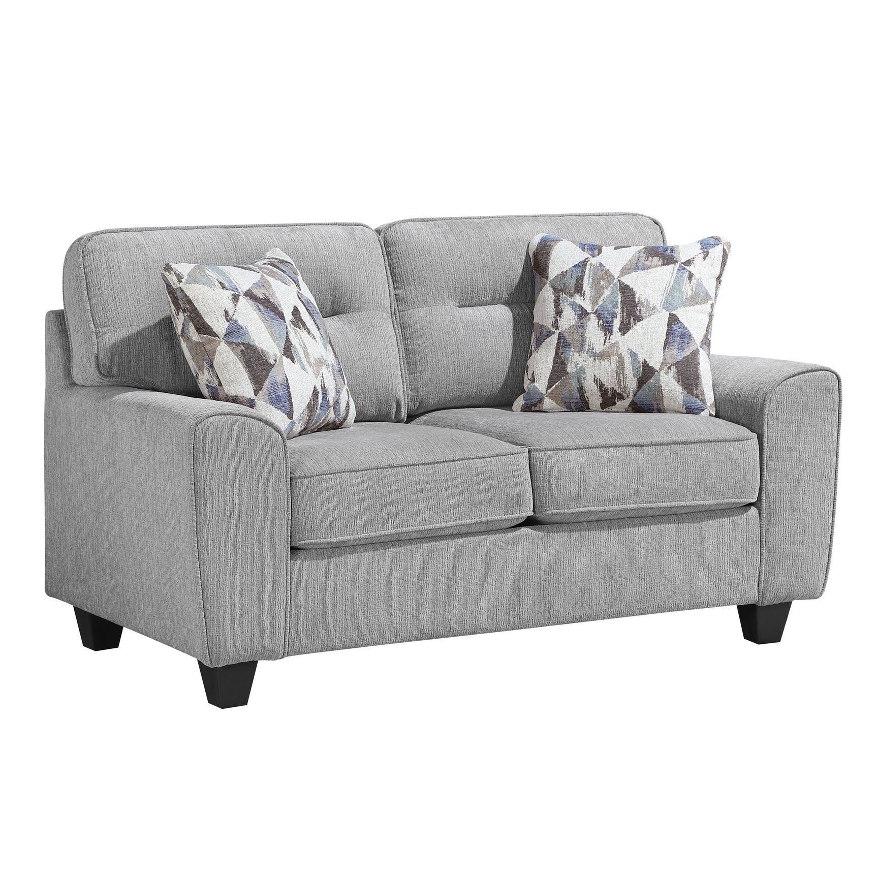 Bennett Gray Loveseat - Ornate Home