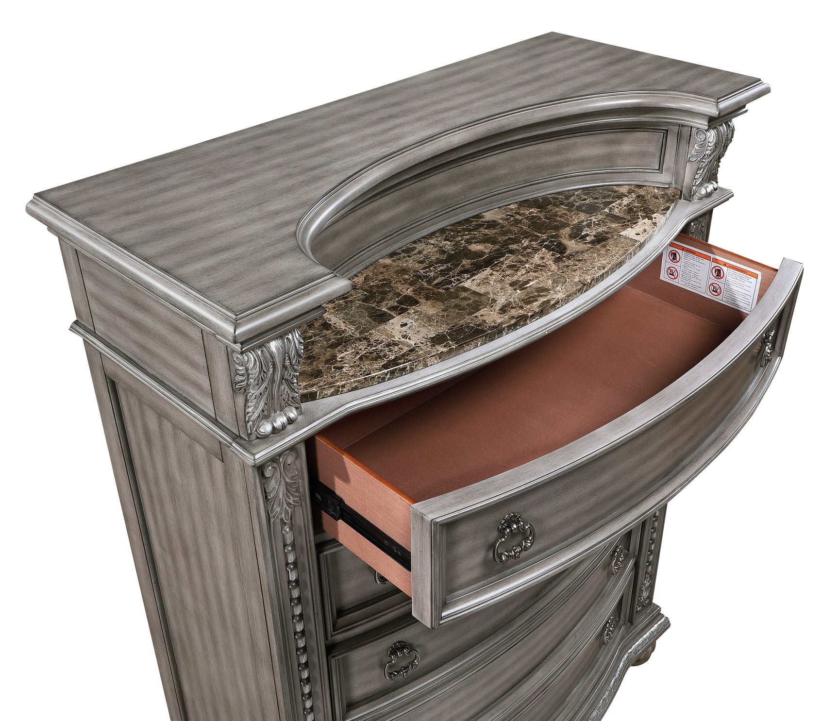 Bennington Gray 5-Piece Queen Bedroom Set - Ornate Home