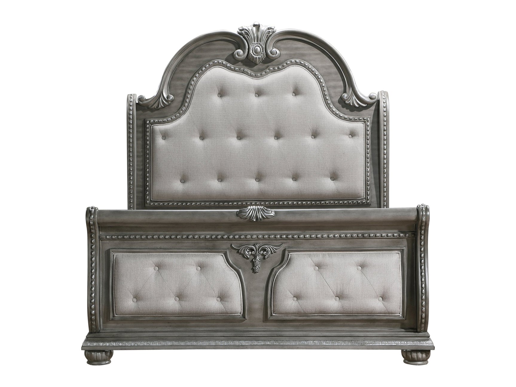 Bennington Gray Queen Bed - Ornate Home