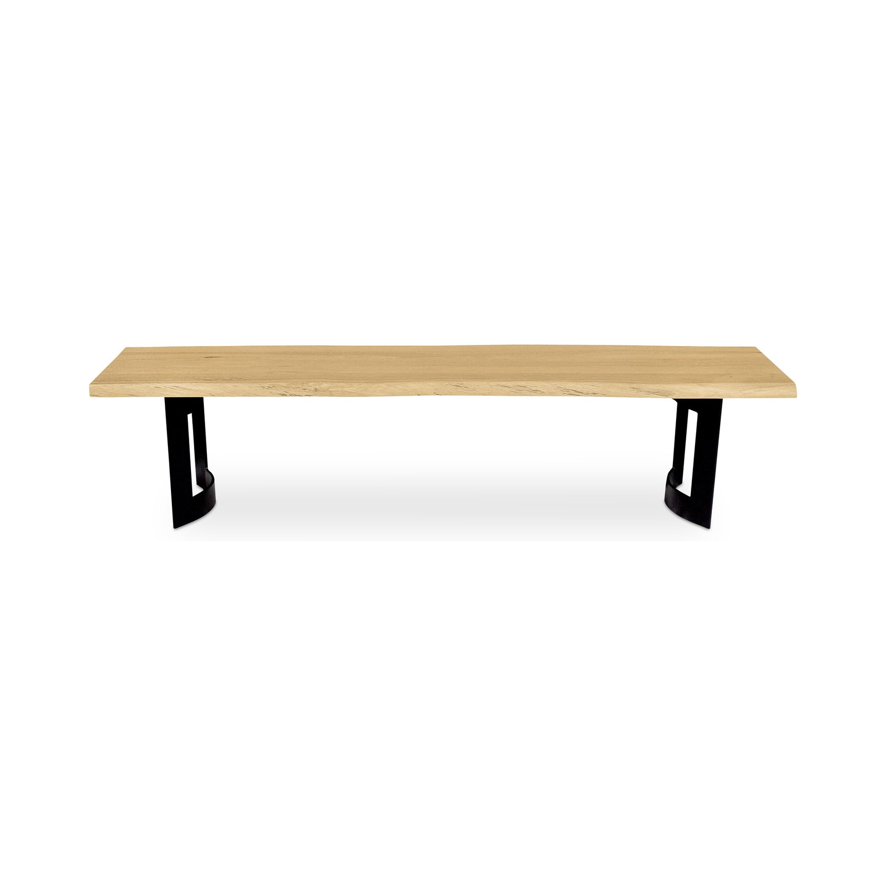 Bent Natural Oak Extra Small Bench - Ornate Home