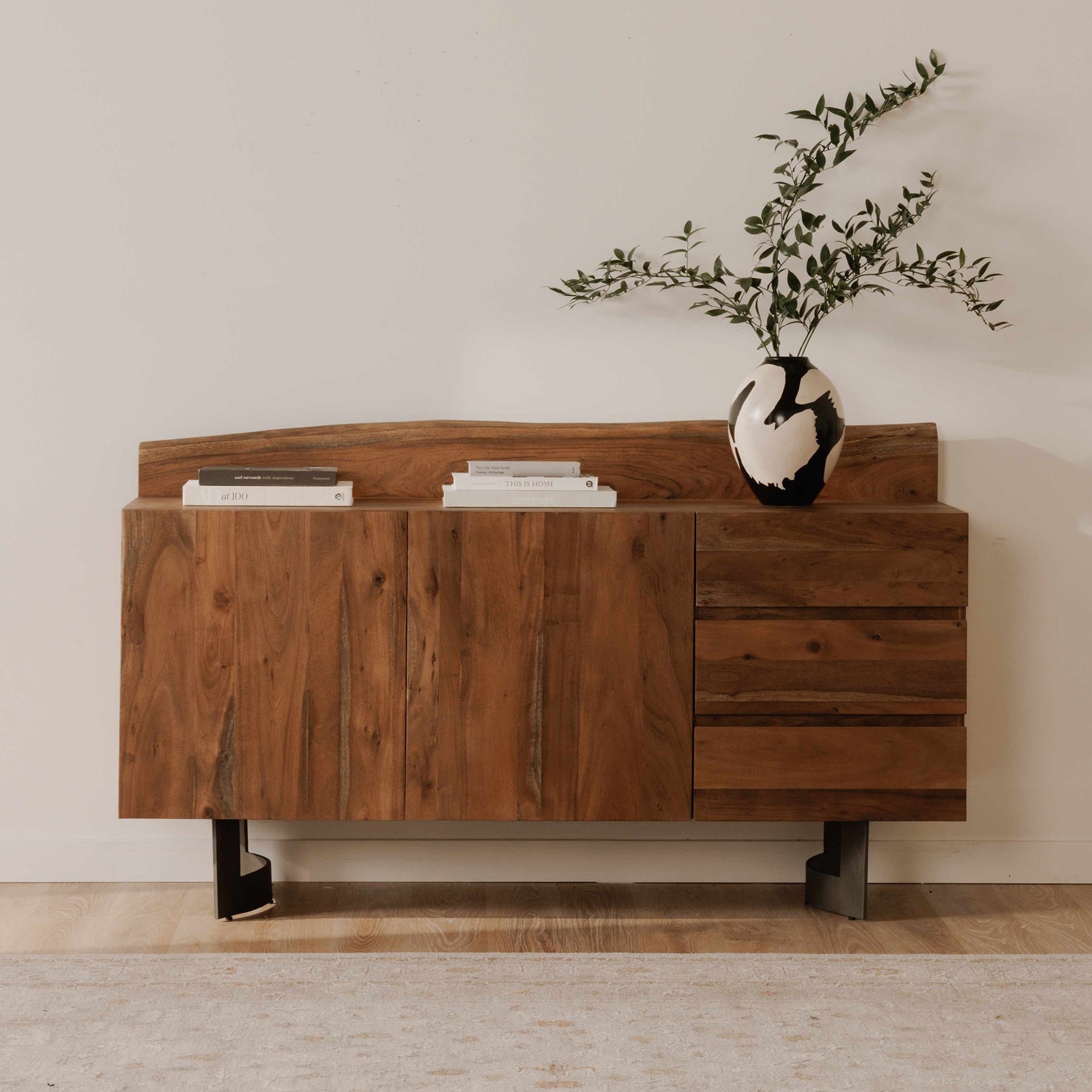 Bent Natural Sideboard - Ornate Home