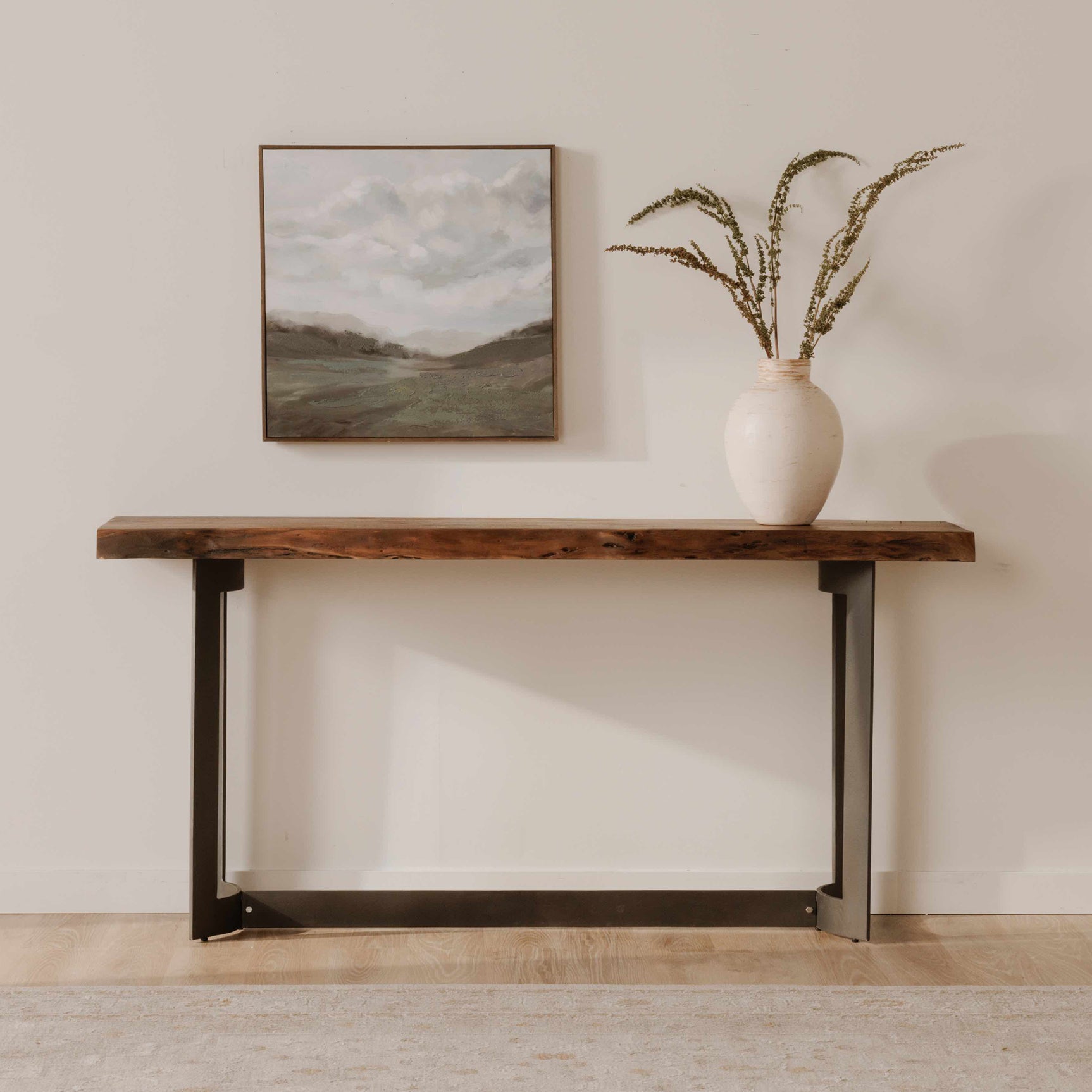 Bent Natural Table Console - Ornate Home