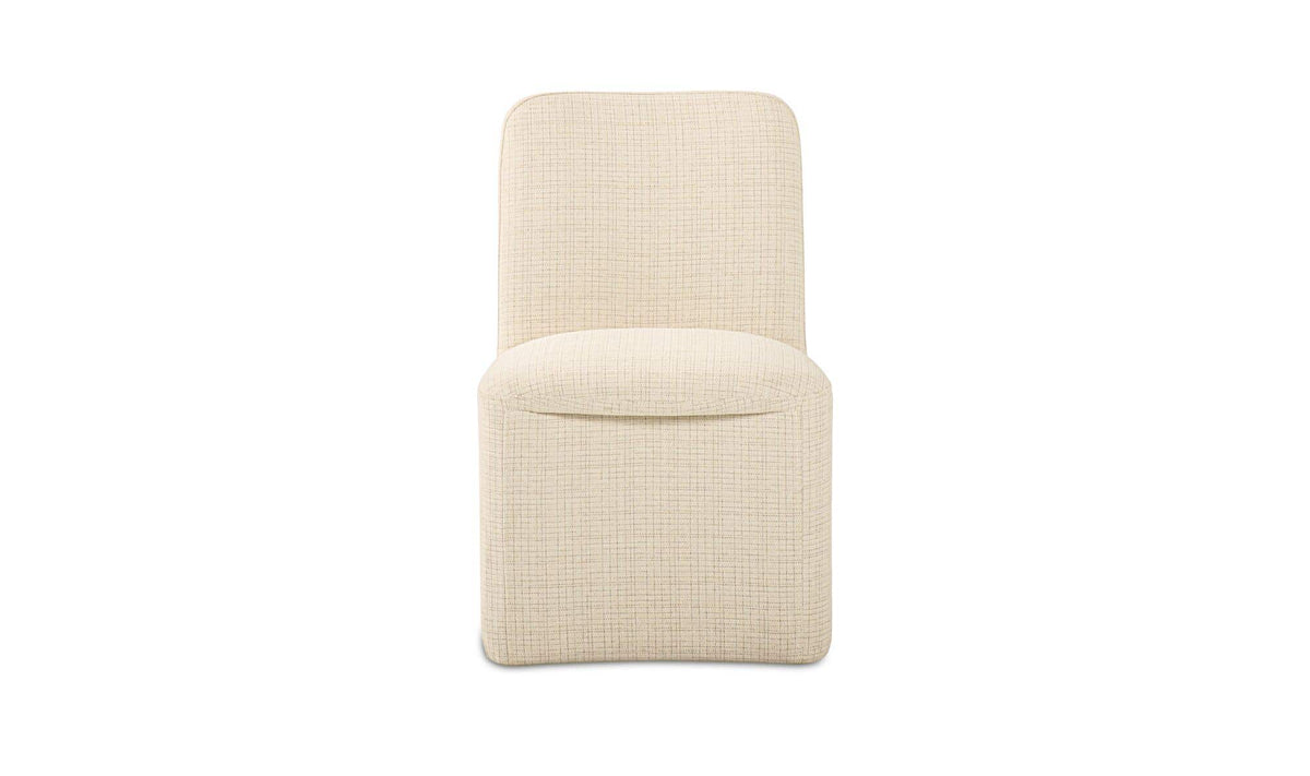 Bent Oat Rolling Dining Chair (Set of 2)