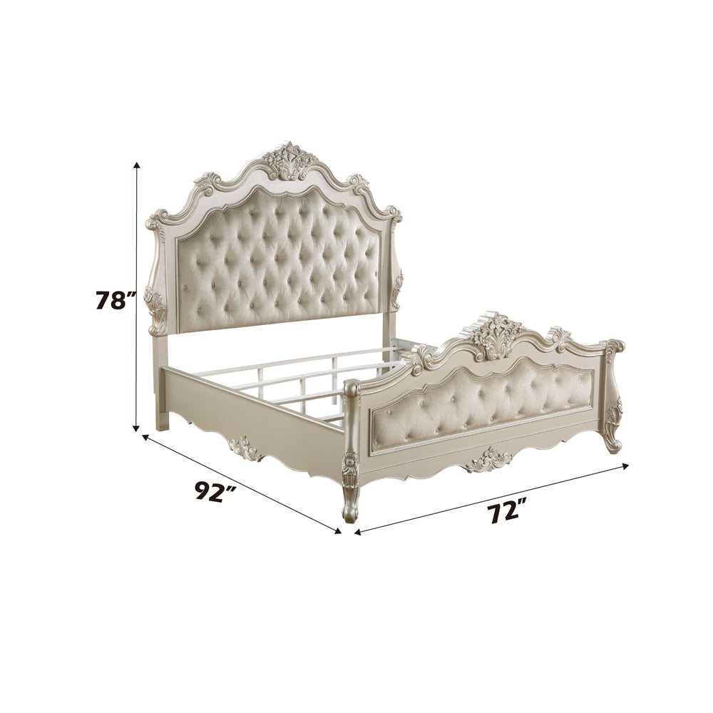 Bently Champagne Queen Bed - Ornate Home