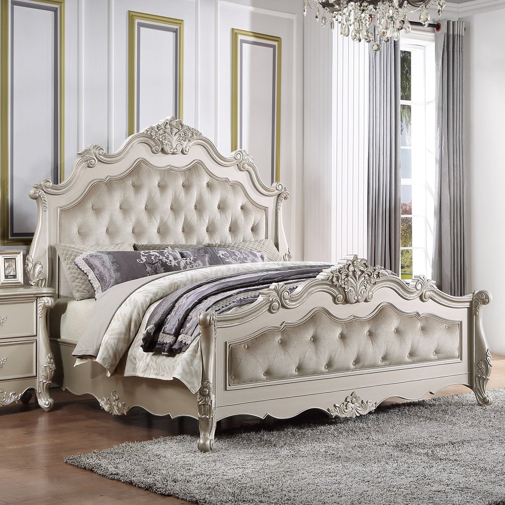 Bently Champagne Queen Bed - Ornate Home