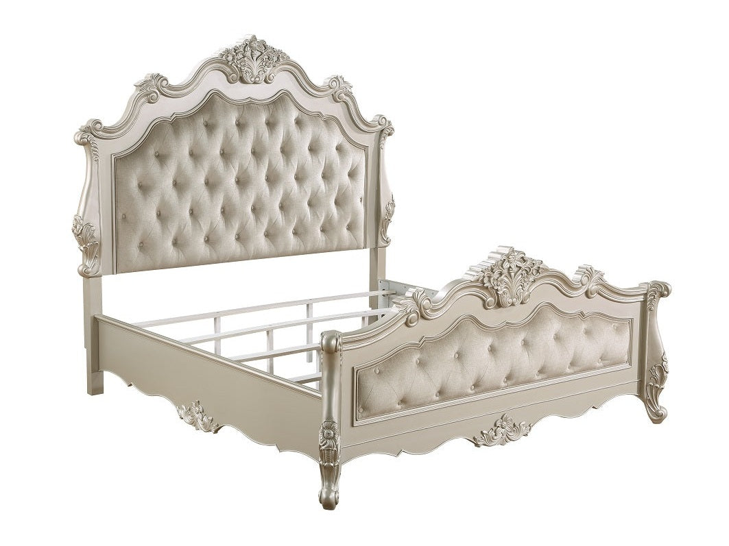 Bently Champagne Queen Bed - Ornate Home