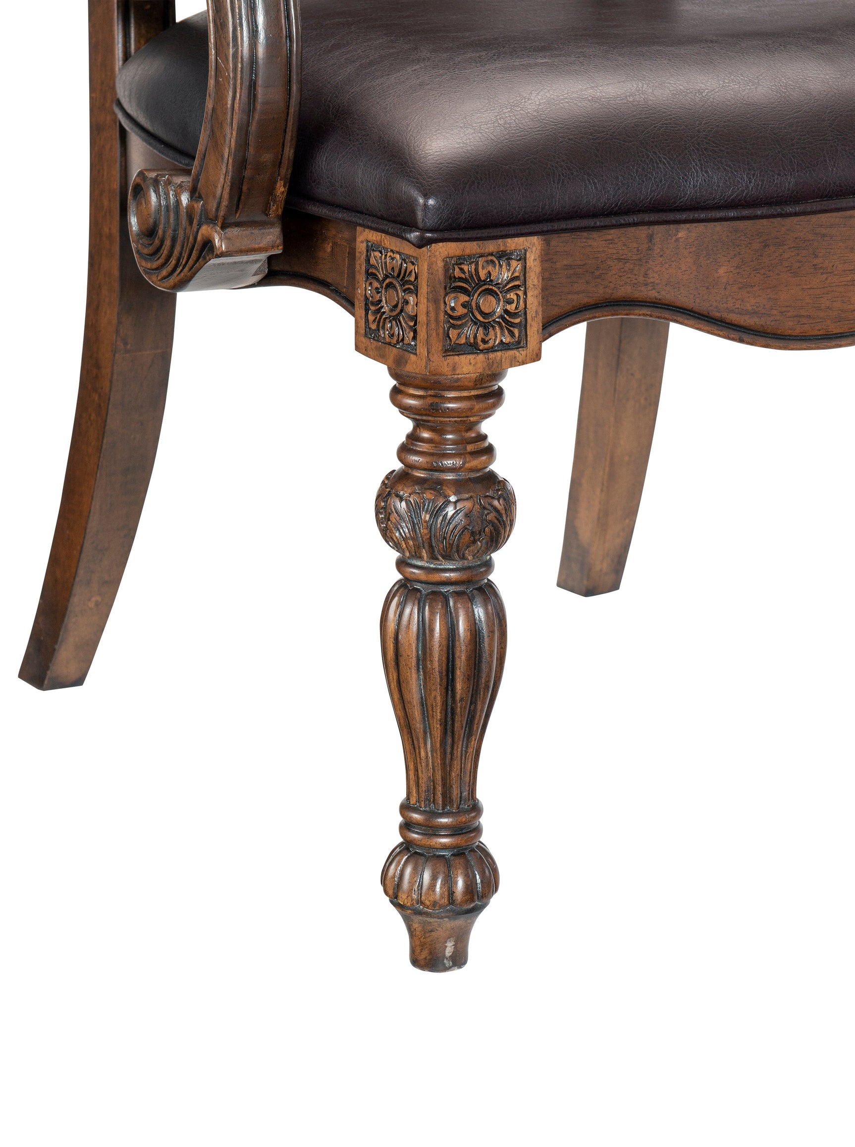 Bergen Dark Oak Arm Chair (Set of 2) - Ornate Home