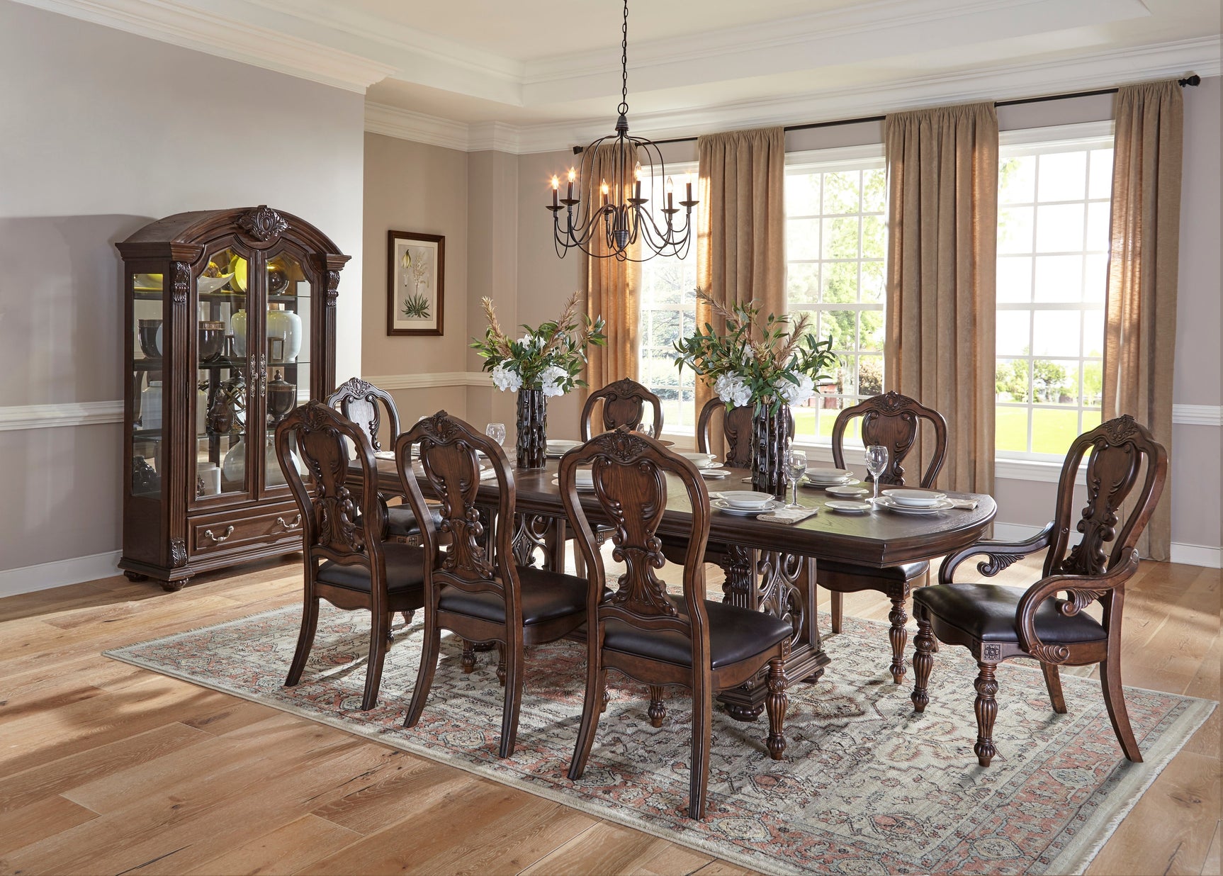 Bergen Dark Oak Side Chair (Set of 2) - Ornate Home