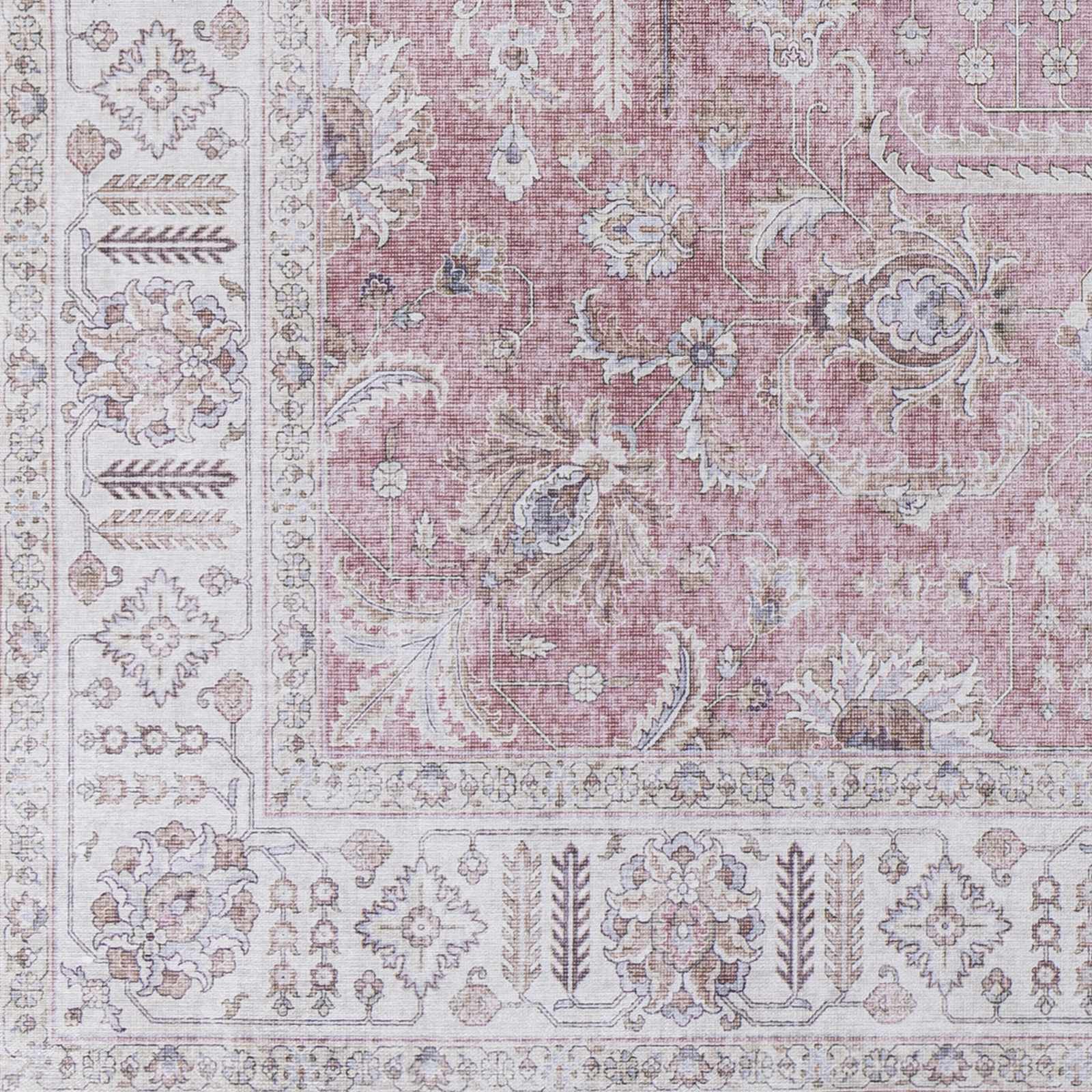 Bergman Distressed Red Area Rug - Ornate Home