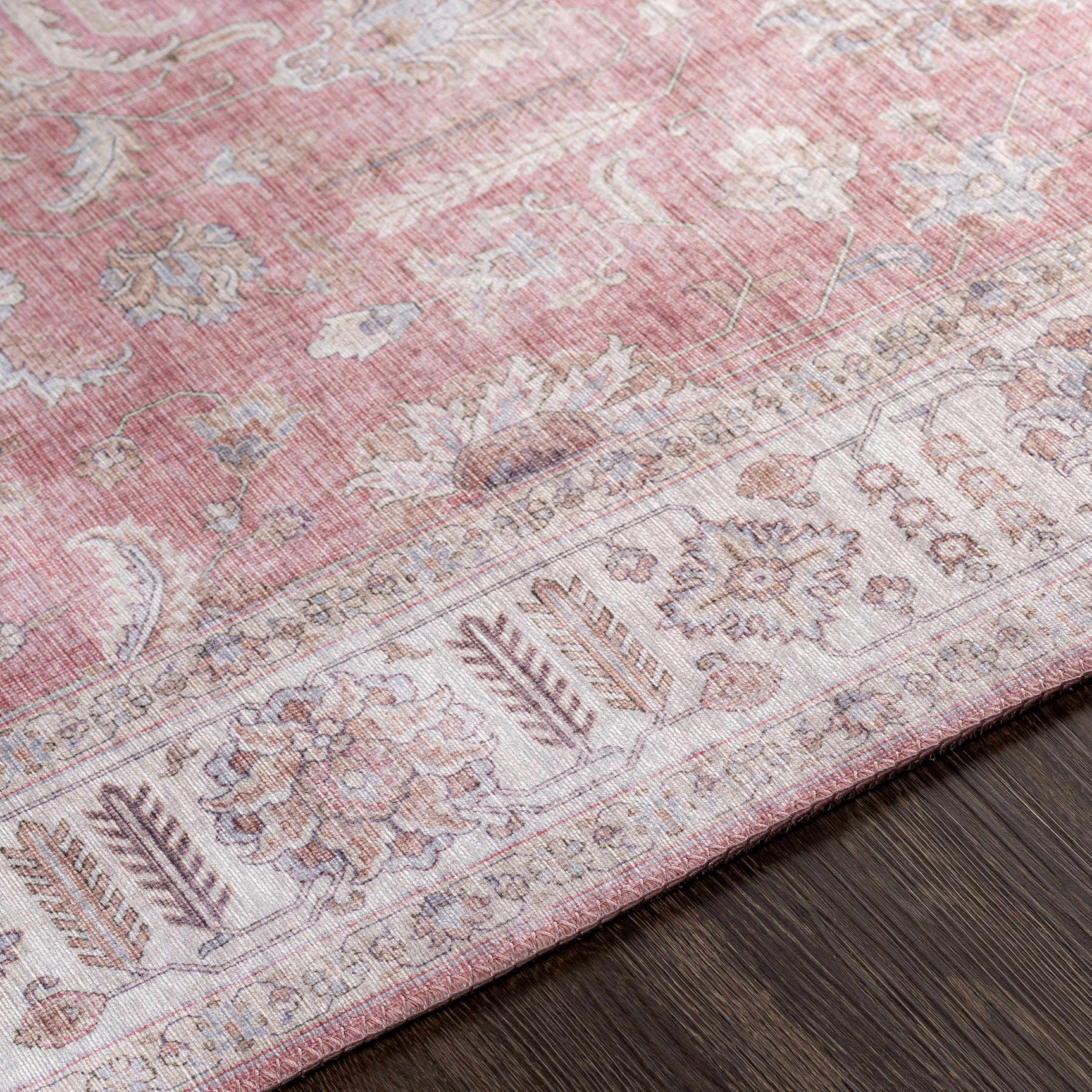 Bergman Distressed Red Area Rug - Ornate Home