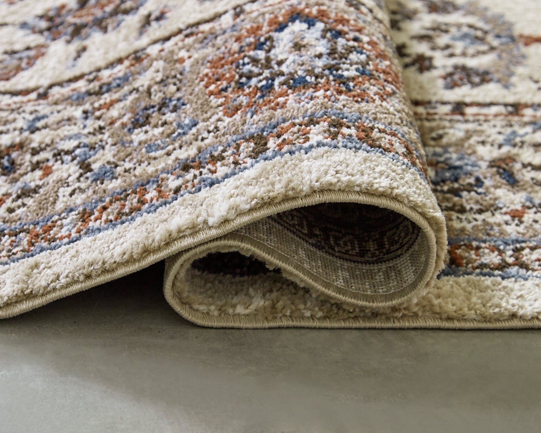 Beritham Blue/Brown/Beige Large Rug (Online Special Price) - Ornate Home