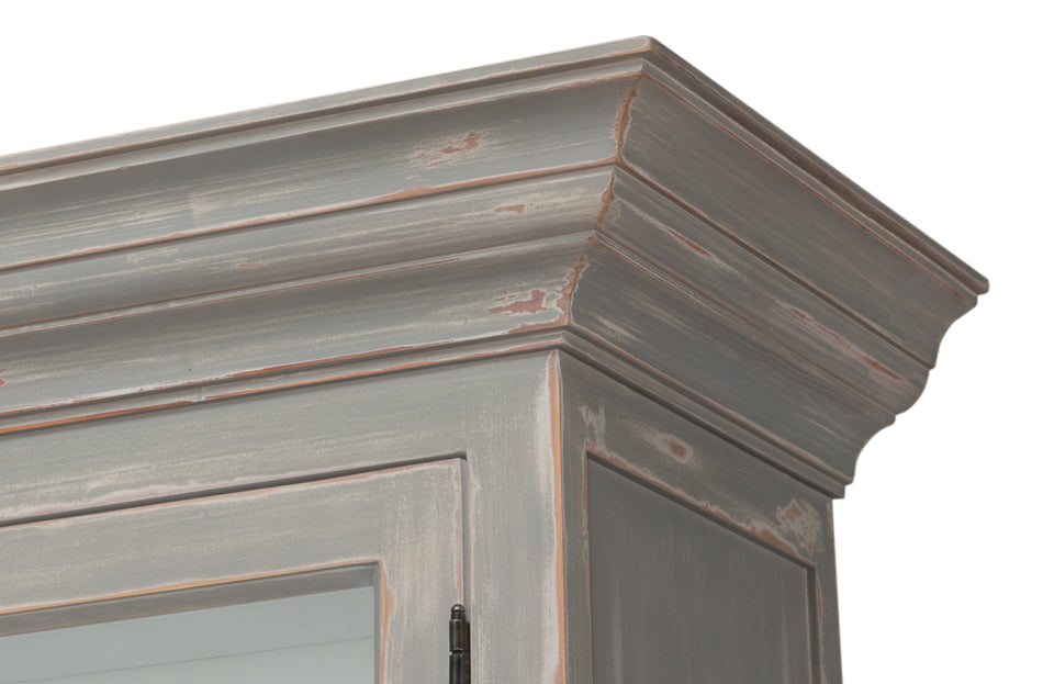 Berkshire Grey/Green Distressed Library Bookcase
