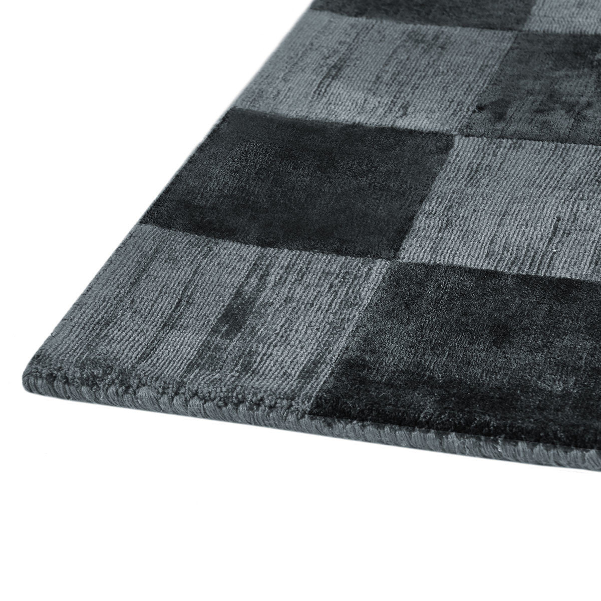 Berlin Check Ink Blue Rug - Ornate Home