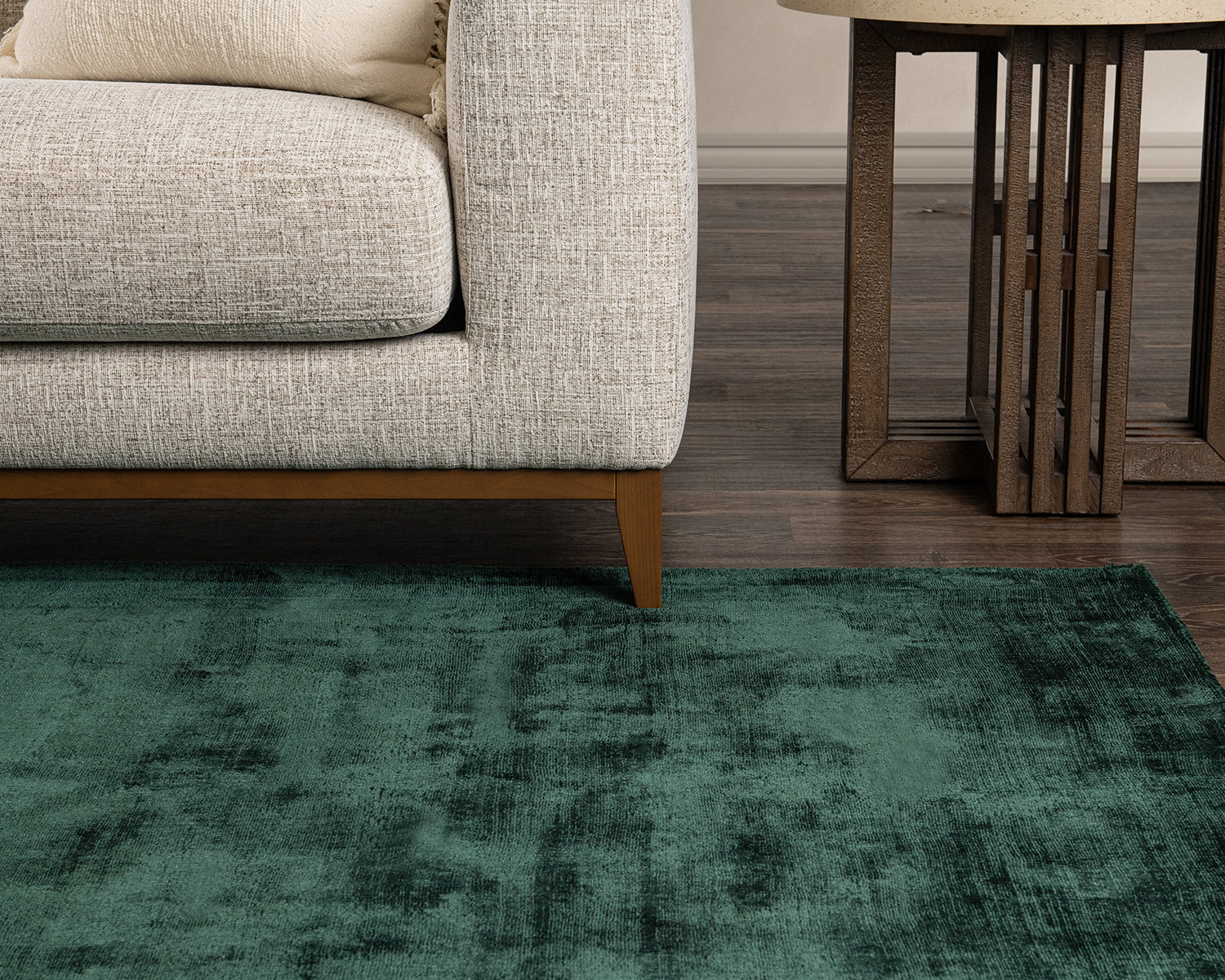 Berlin Emerald Distressed Rug - Ornate Home