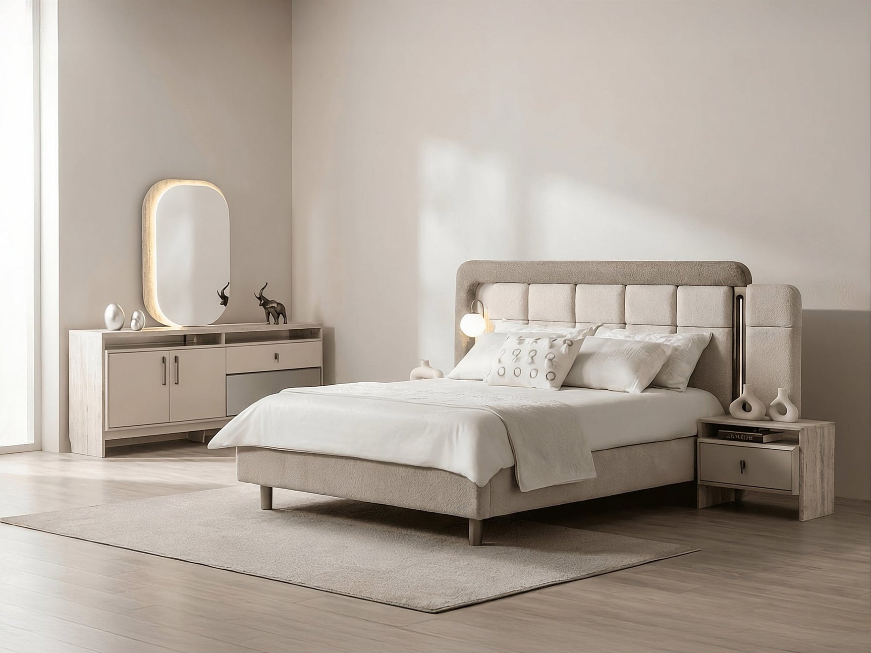Bern Cream Queen Bedroom Set - Ornate Home