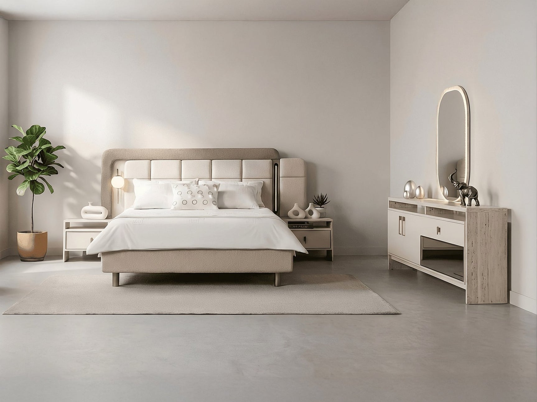 Bern Cream Queen Bedroom Set - Ornate Home
