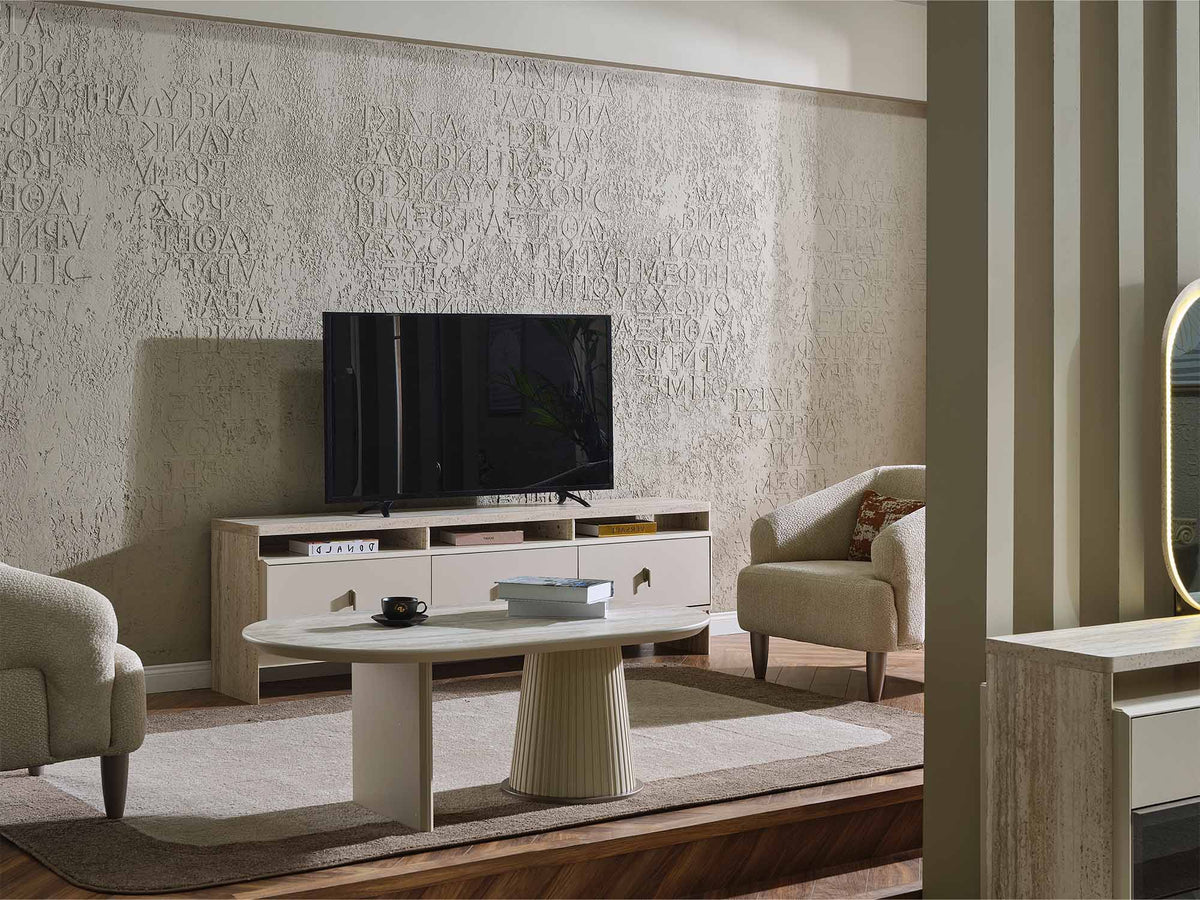 Bern Cream Tv Stand - Ornate Home