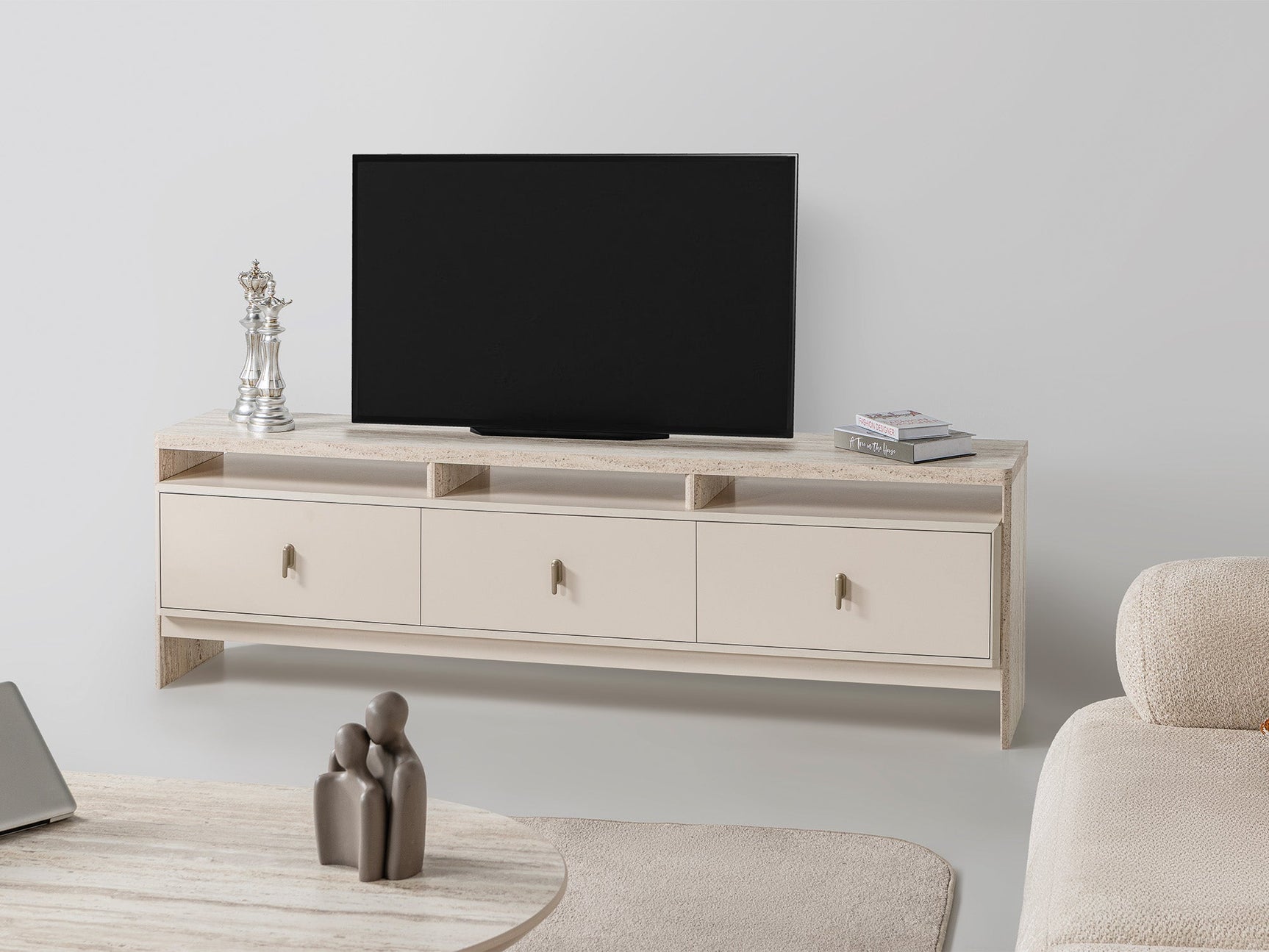 Bern Cream Tv Stand