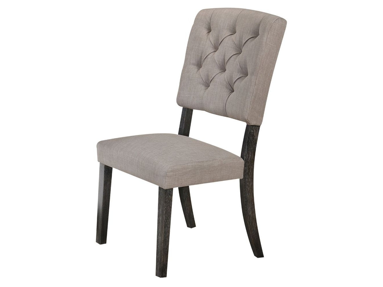 Bernard Fabric & Weathered Gray Oak Side Chair - Ornate Home
