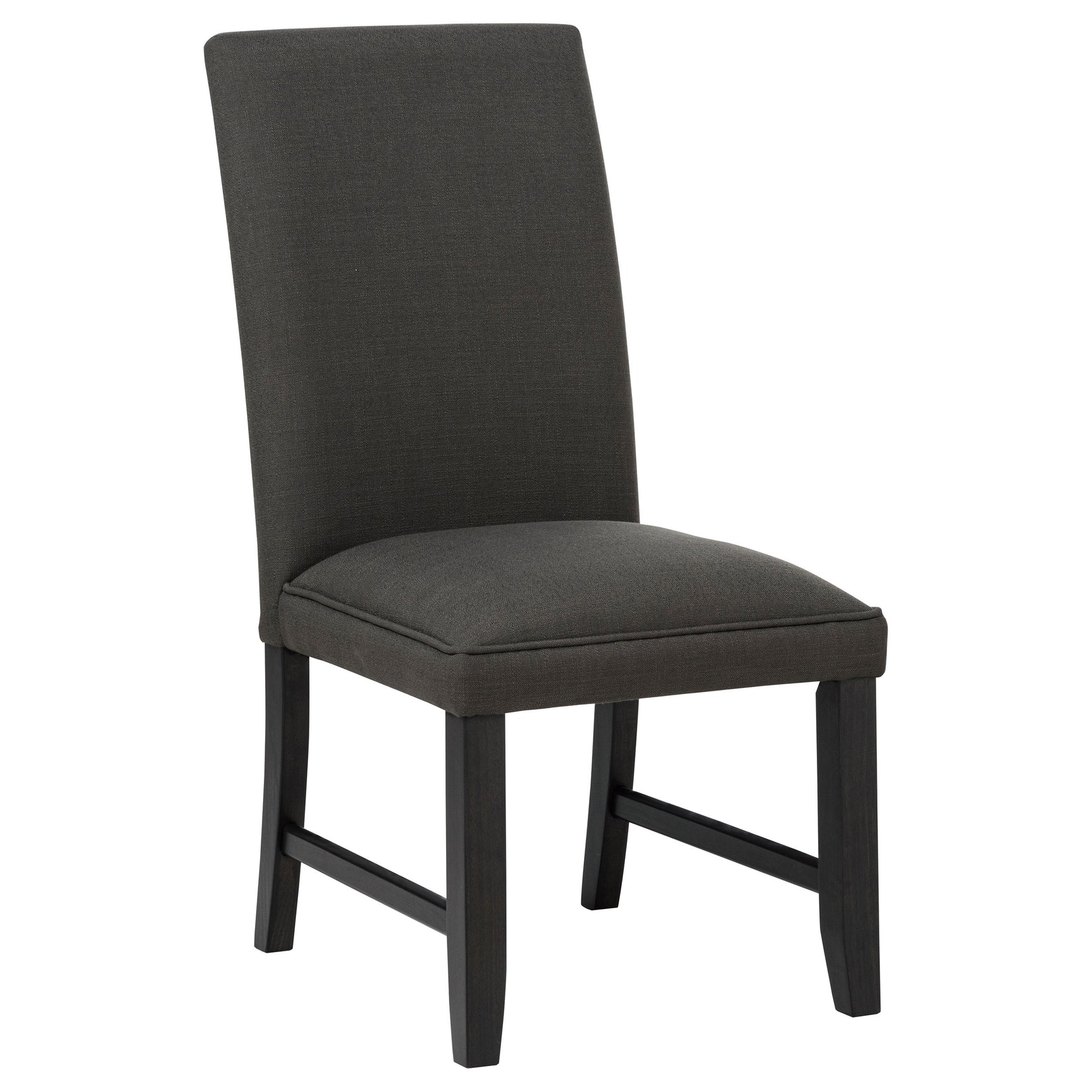 Berning Charcoal Grey Fabric Upholstered Parson Side Chair (Set of 2) - Ornate Home