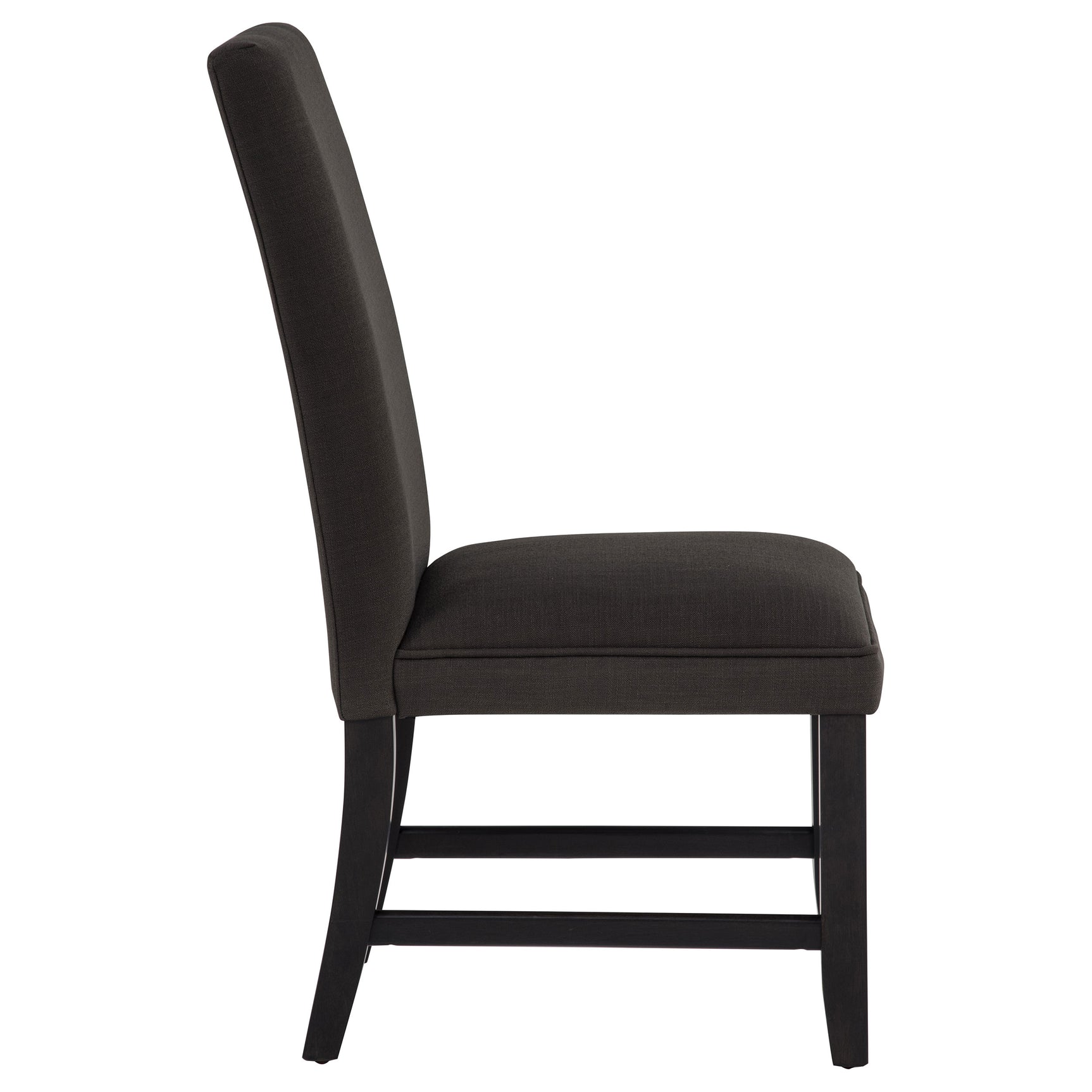 Berning Charcoal Grey Fabric Upholstered Parson Side Chair (Set of 2) - Ornate Home