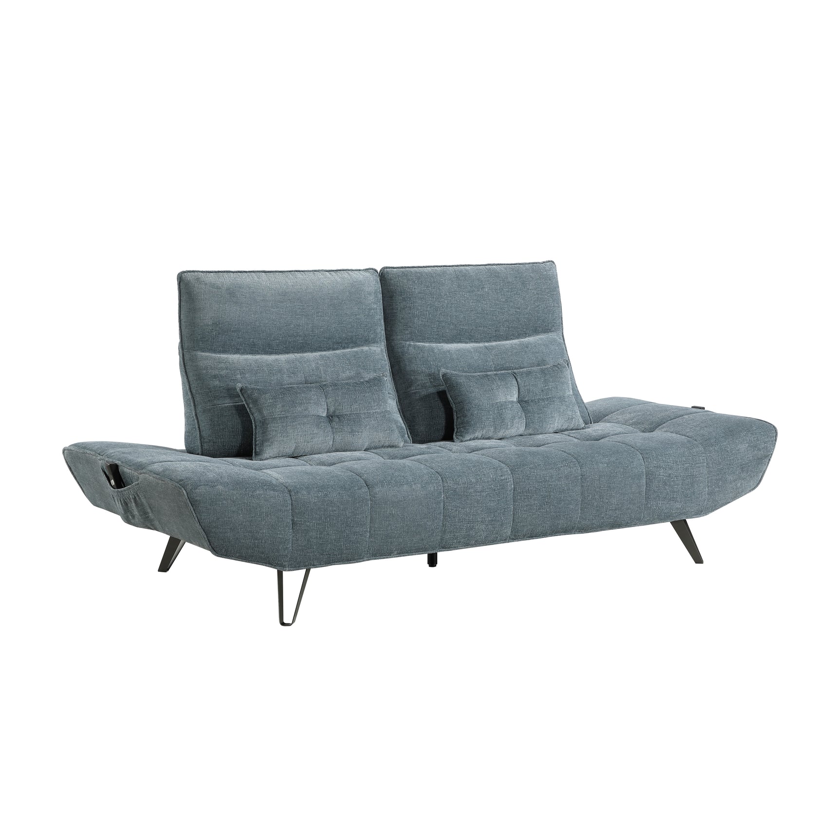 Berta Blue Adjustable Sofa - Ornate Home