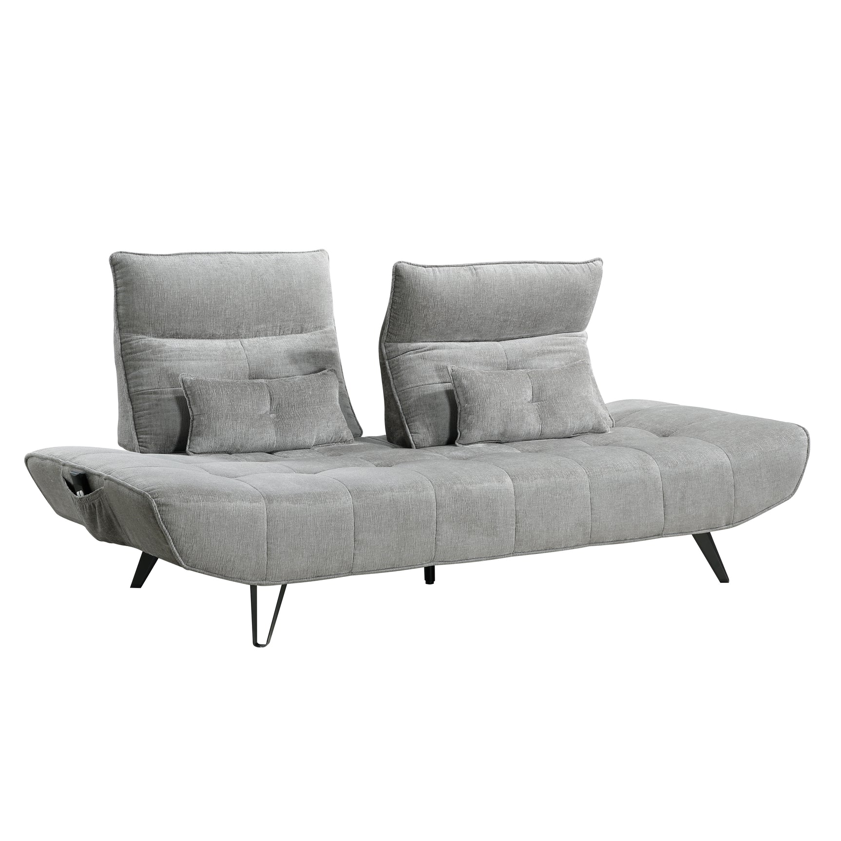 Berta Gray Adjustable Sofa - Ornate Home