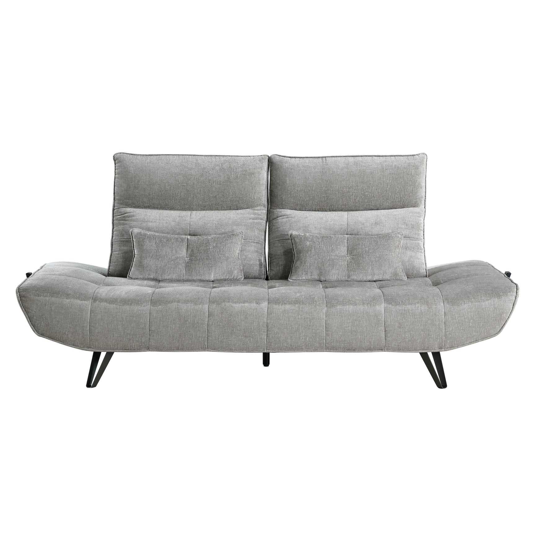 Berta Gray Adjustable Sofa - Ornate Home
