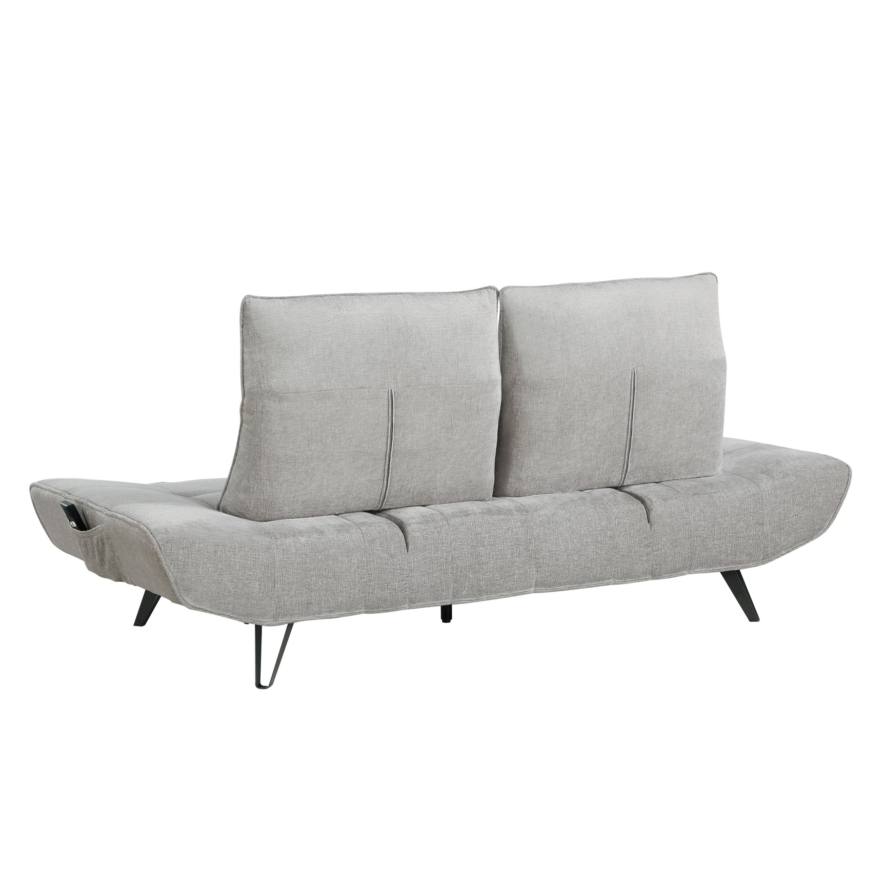 Berta Light Gray Adjustable Sofa - Ornate Home