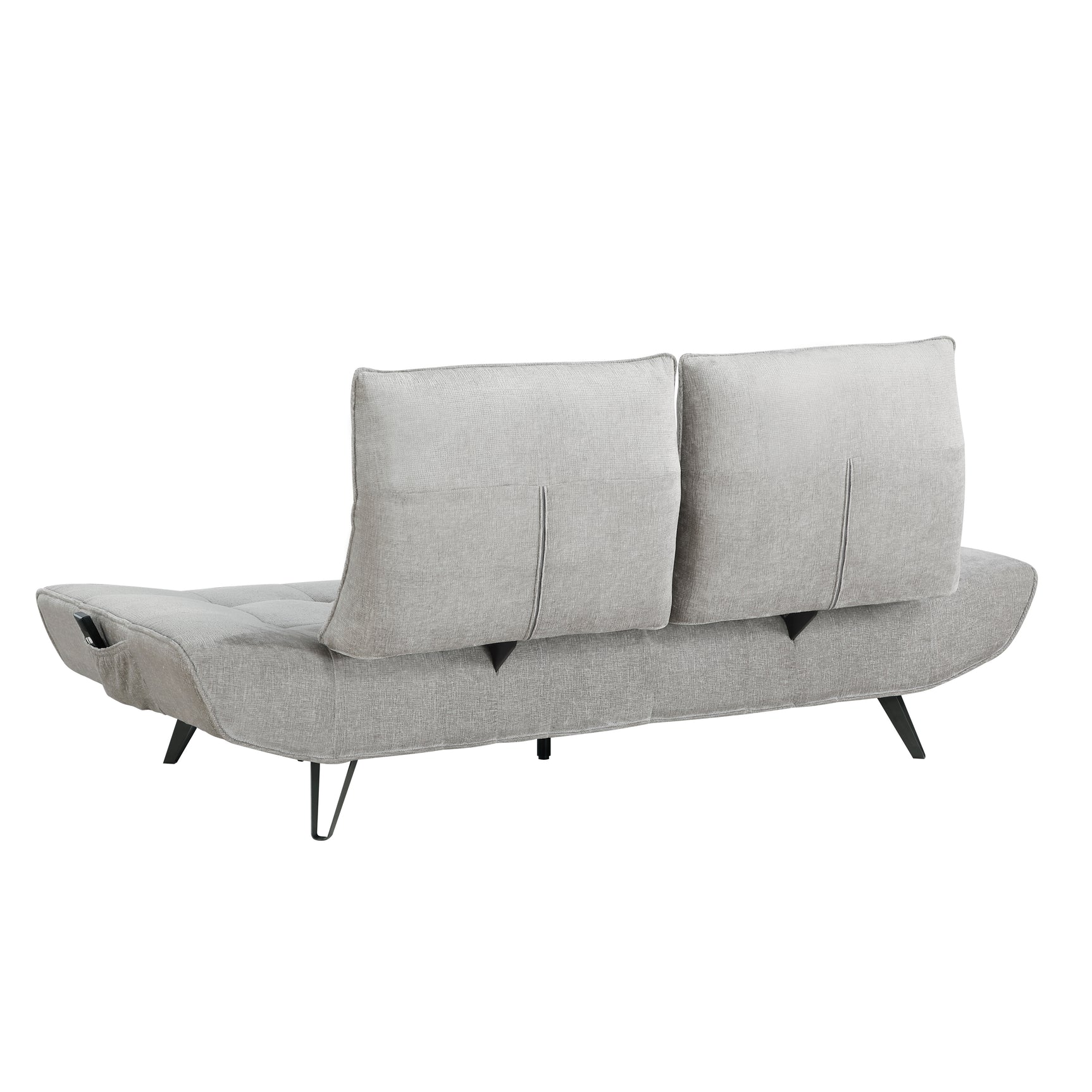Berta Light Gray Adjustable Sofa - Ornate Home