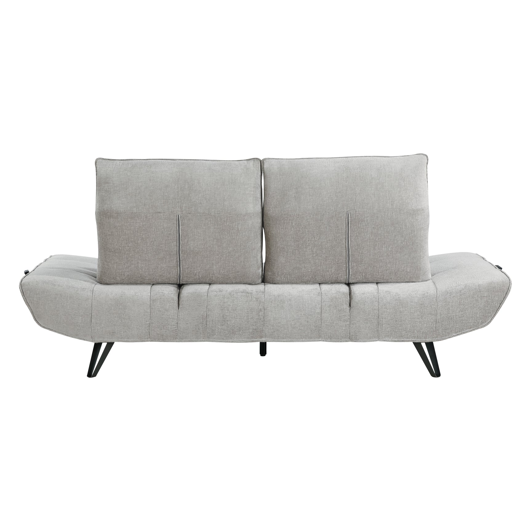 Berta Light Gray Adjustable Sofa - Ornate Home