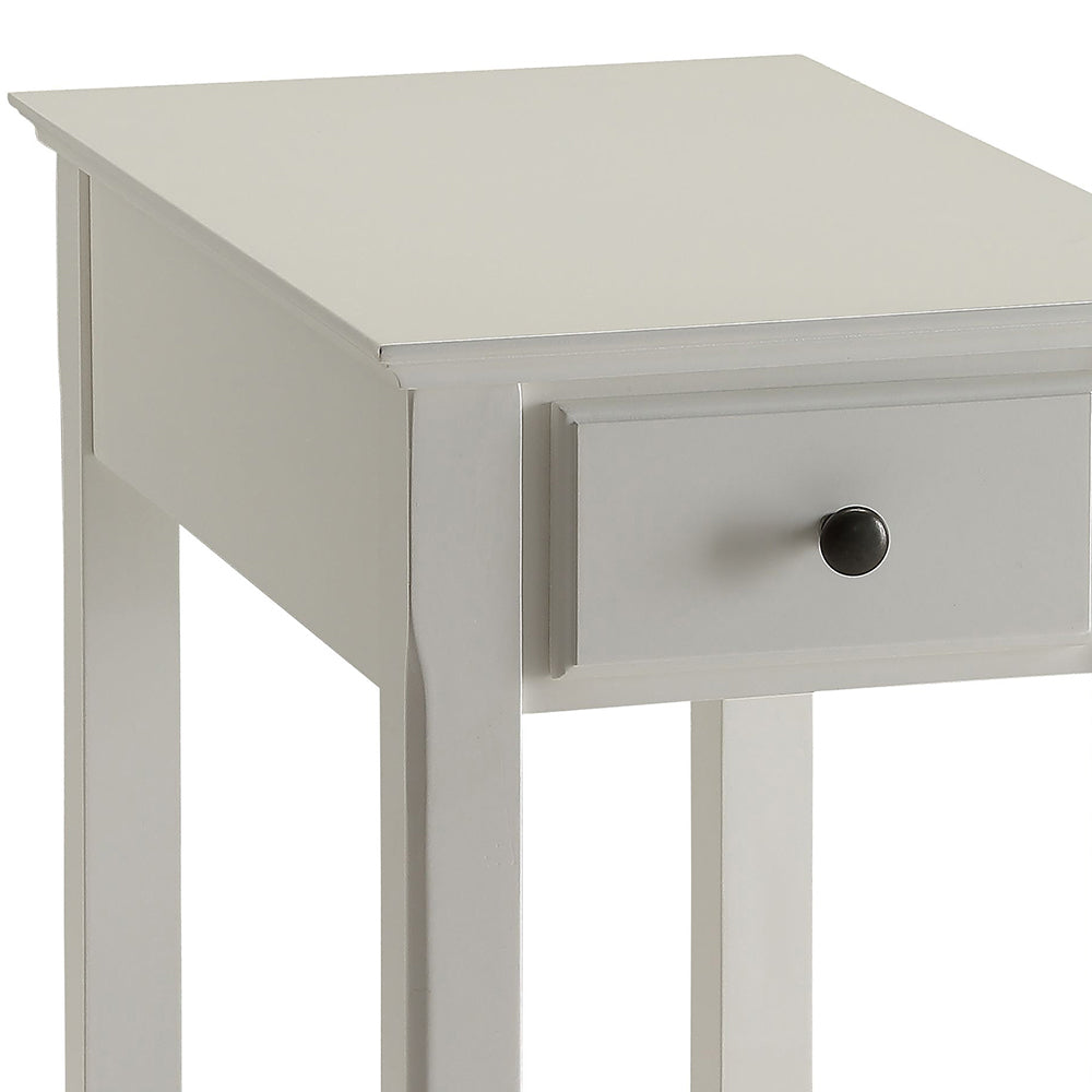 Bertie White Accent Table - Ornate Home