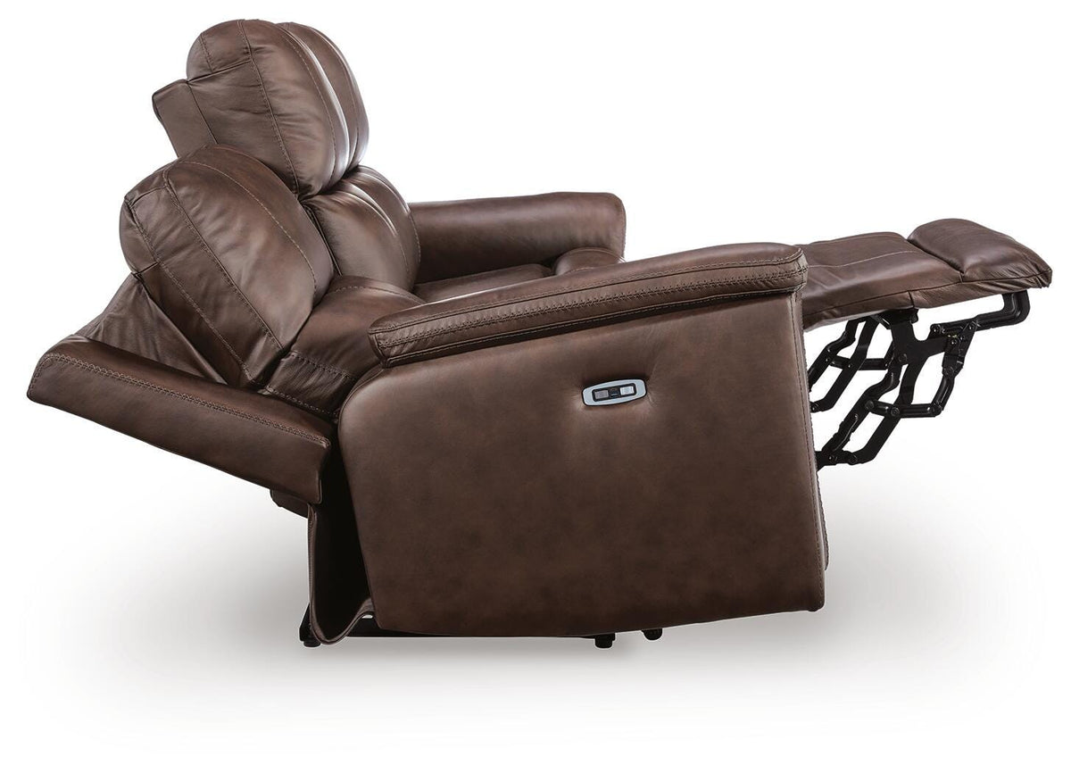 Beryton Espresso Power Reclining Sofa - Ornate Home
