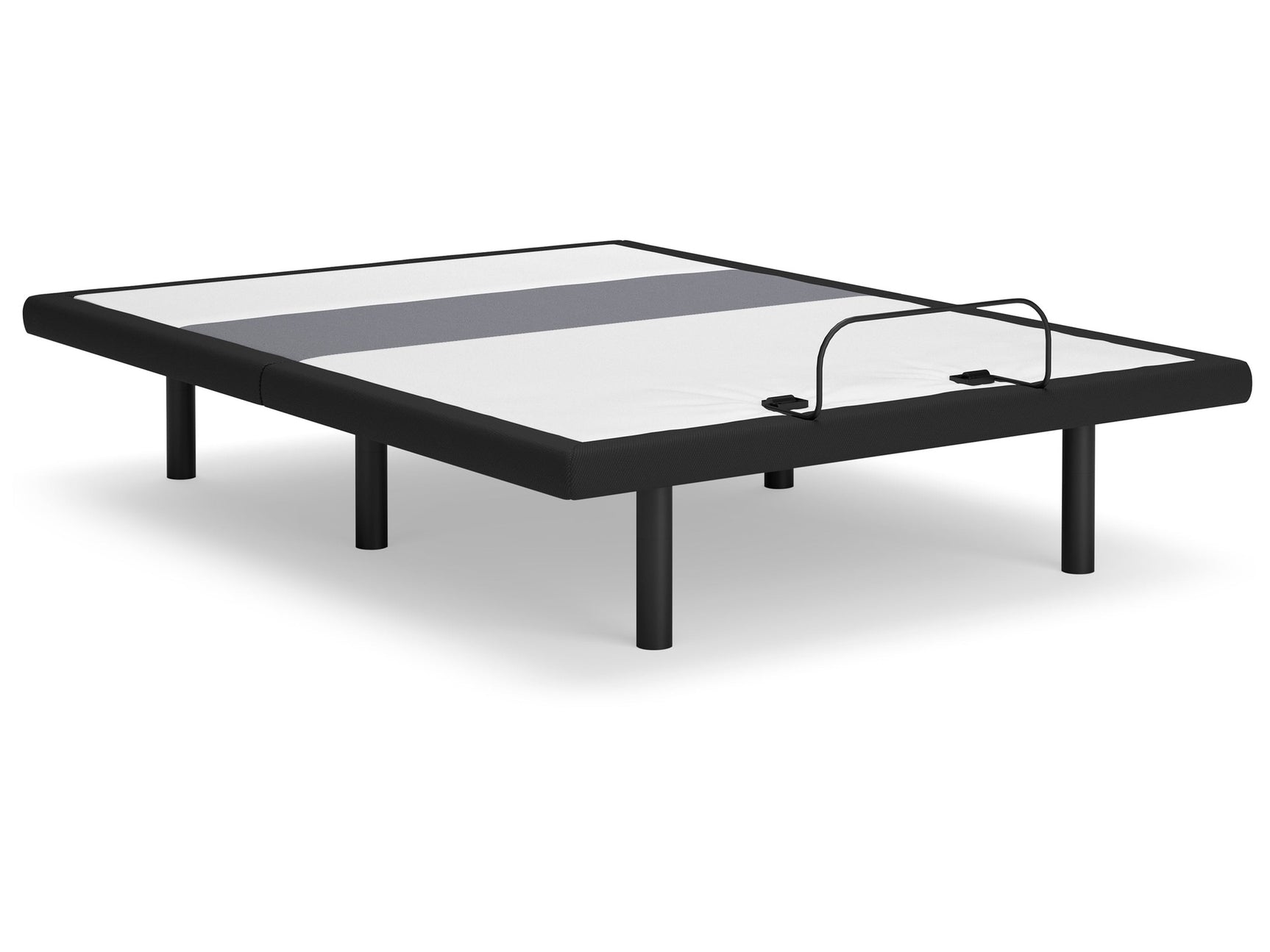 Best Base with Lumbar and Audio Charcoal Gray Queen Adjustable Base - Ornate Home